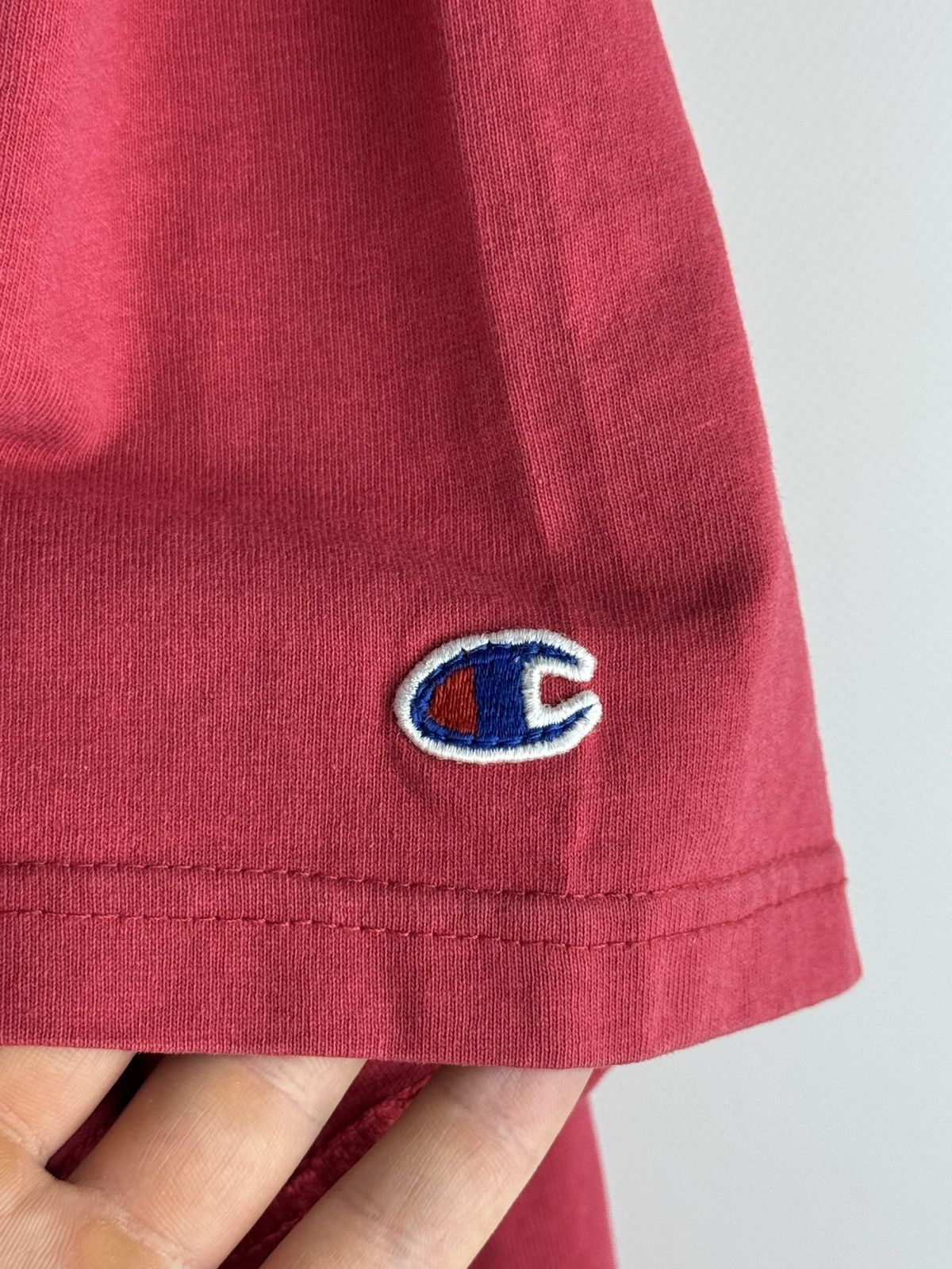 Off-White x Champion Virgil Abloh T-Shirt Red 2013
