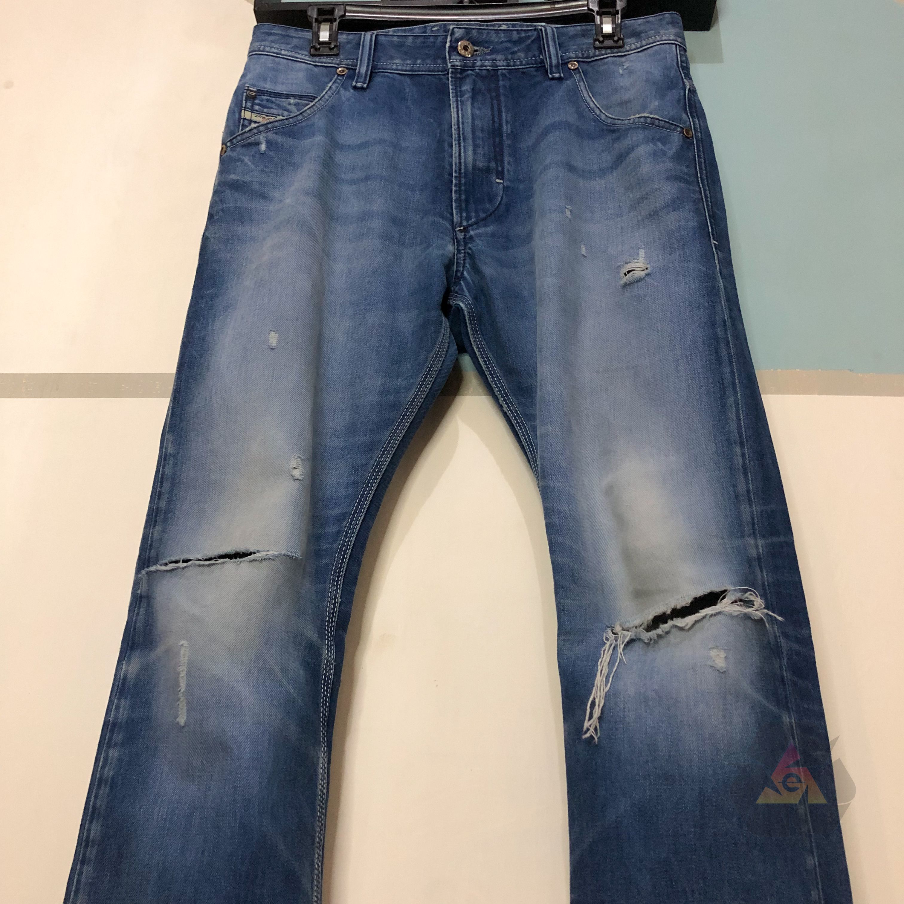 Diesel × Vintage Vintage Rare Diesel Industry Denim Jeans Y2K Size US 29 - 3 Thumbnail