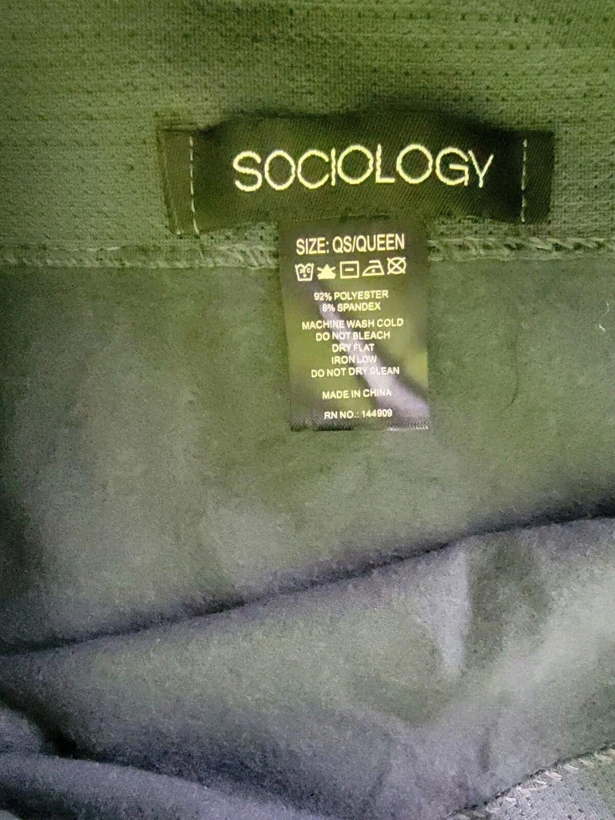 Designer Sociology Leggings Black Yoga Workout Athletic Size Queen Size 30" / US 8 / IT 44 - 2 Thumbnail