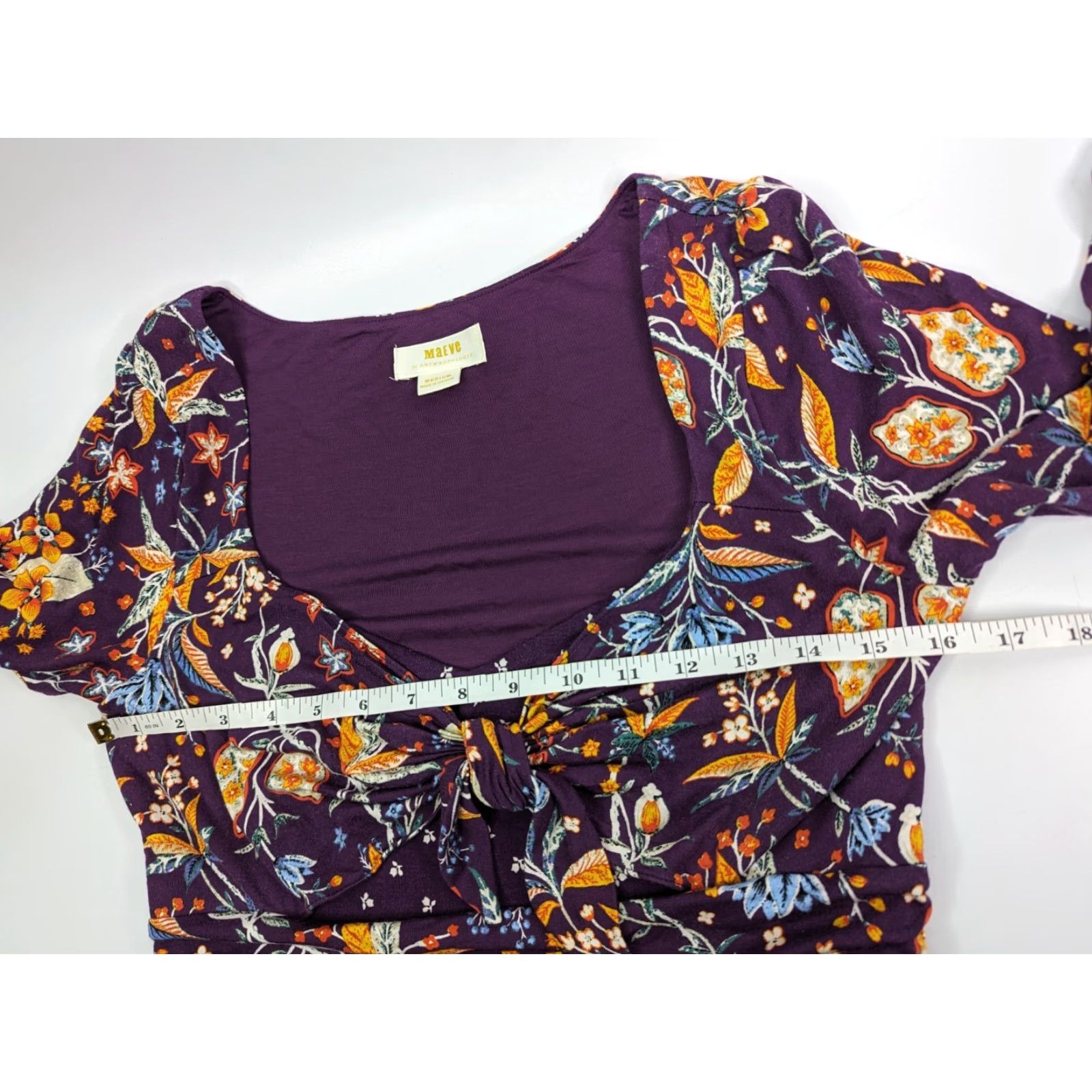 Vintage **Beloved Purple Floral Shift Dress Size M** User: **Beloved Purple Floral Midi Dress Size M** Size M / US 6-8 / IT 42-44 - 7 Thumbnail
