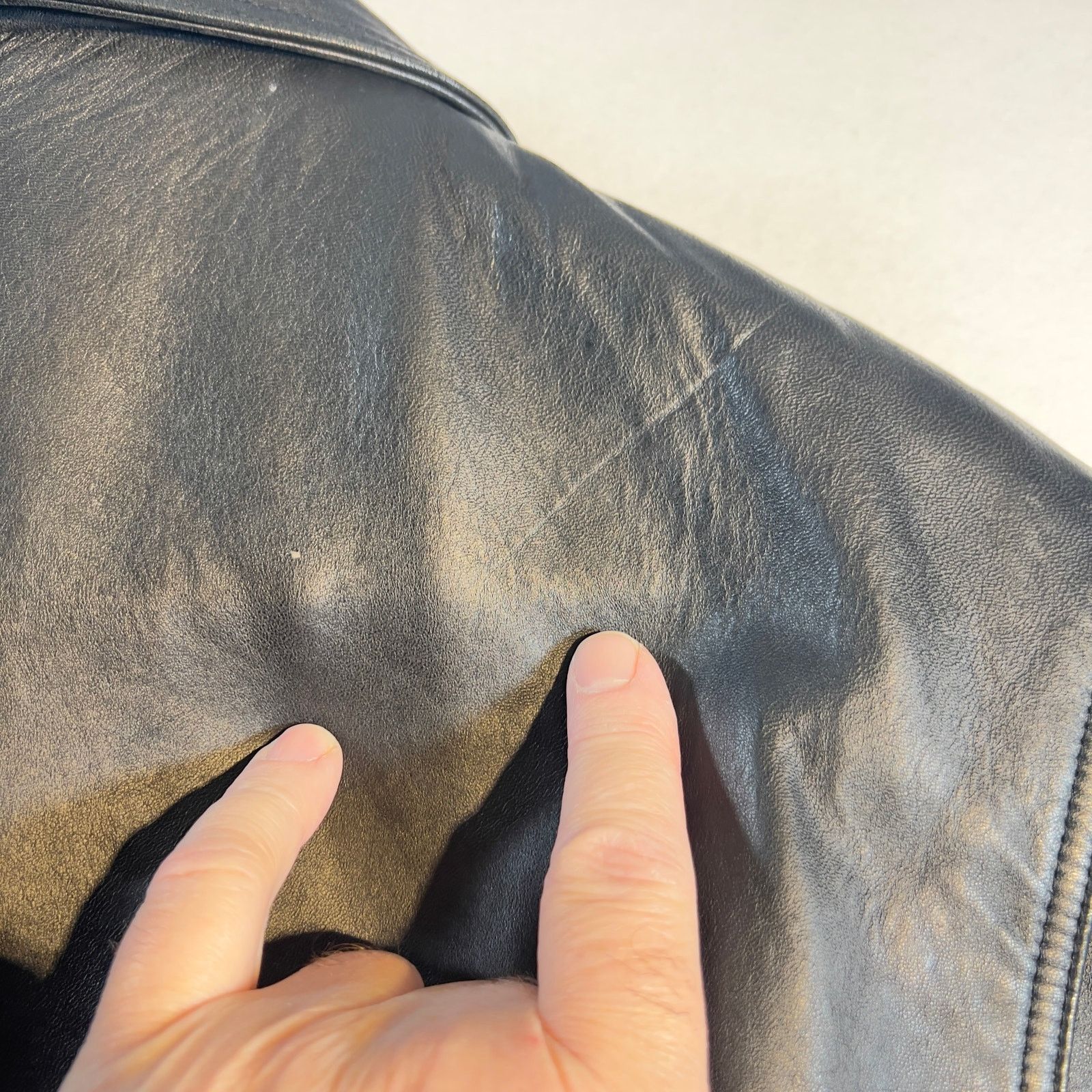 Other Colebrook Co. Lined Leather Coat Mens Large Drawstring Waist Size US L / EU 52-54 / 3 - 6 Thumbnail