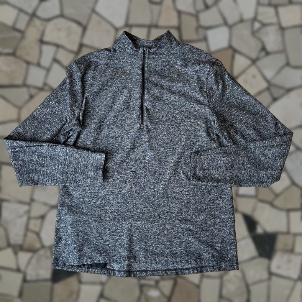 Lululemon Lululemon Surge Warm 1/2 Zip Pullover Men’s Large Long Sleeve Dark Gray Size US L / EU 52-54 / 3 - 1 Thumbnail