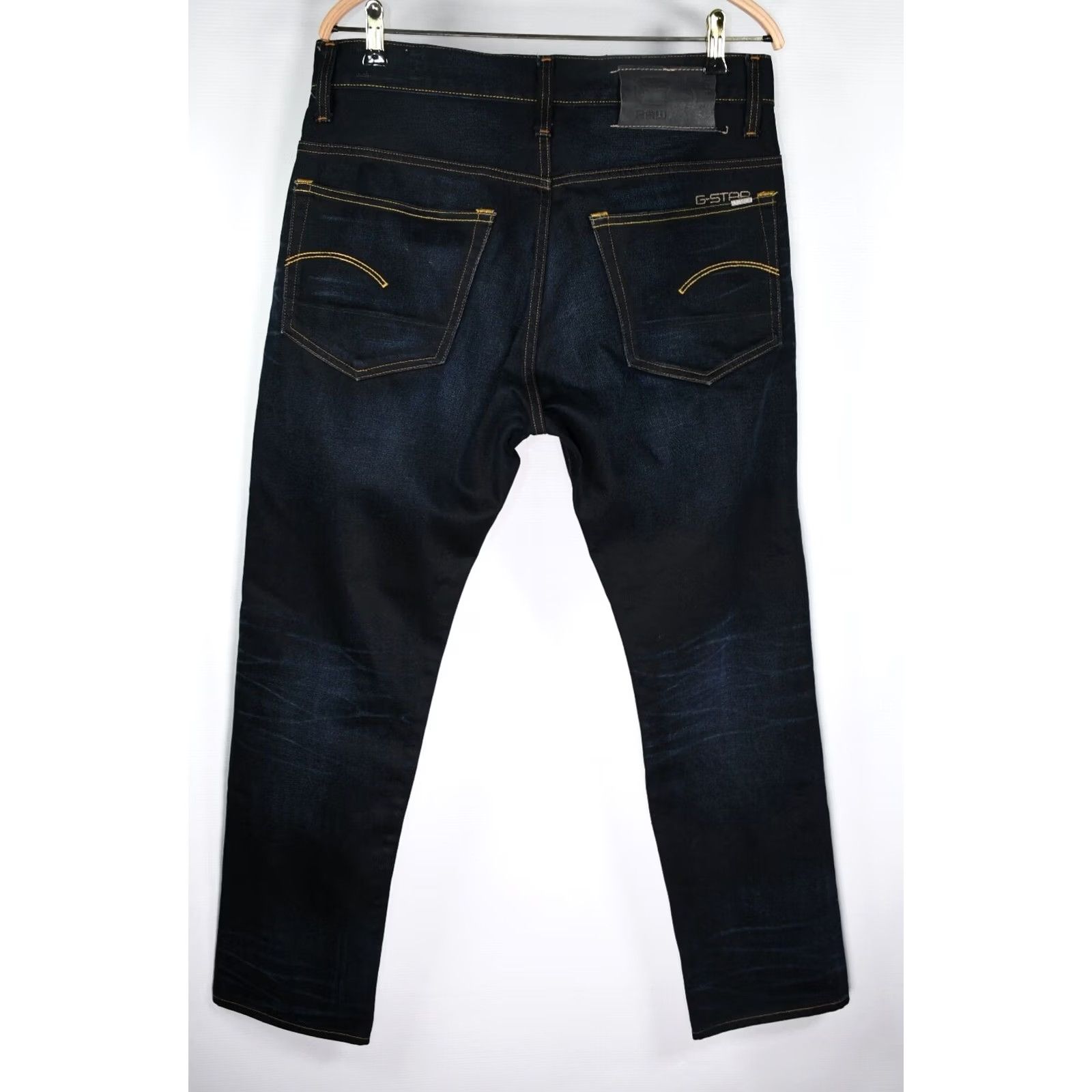 G-Star G-Star 3301 Straight Jeans Main Selling Point Shirt Mens W34 L30 Blue 5-Pocket Denim Regular Fit Vintage No N/A Size US 34 / EU 50 - 3 Thumbnail