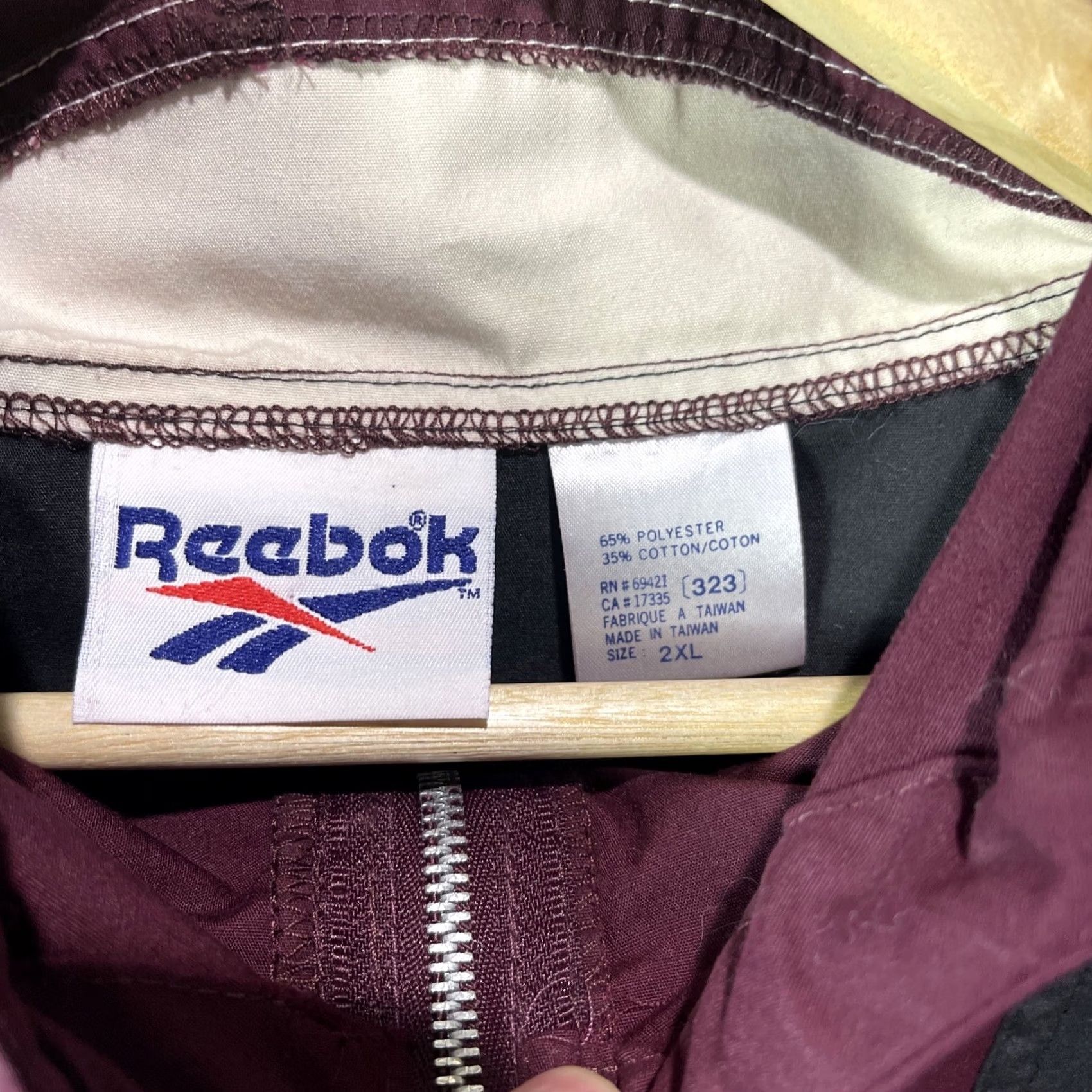 Reebok VINTAGE Reebok Jacket Mens 2XL XXL Hooded Anorak Purple Above The Rim Basketball Jacket Size US XXL / EU 58 / 5 - 6 Thumbnail