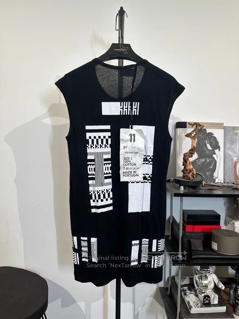 Boris Bidjan Saberi Boris Bidjan Saberi Printed sleeveless tank top with graph Size L / US 10 / IT 46 - 1 Thumbnail
