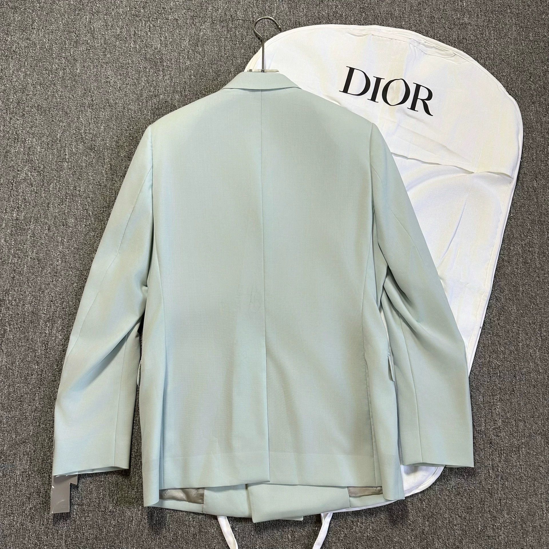 Dior Dior Man Light Blue Wool Suit Jacket Size US M / EU 48-50 / 2 - 2 Thumbnail
