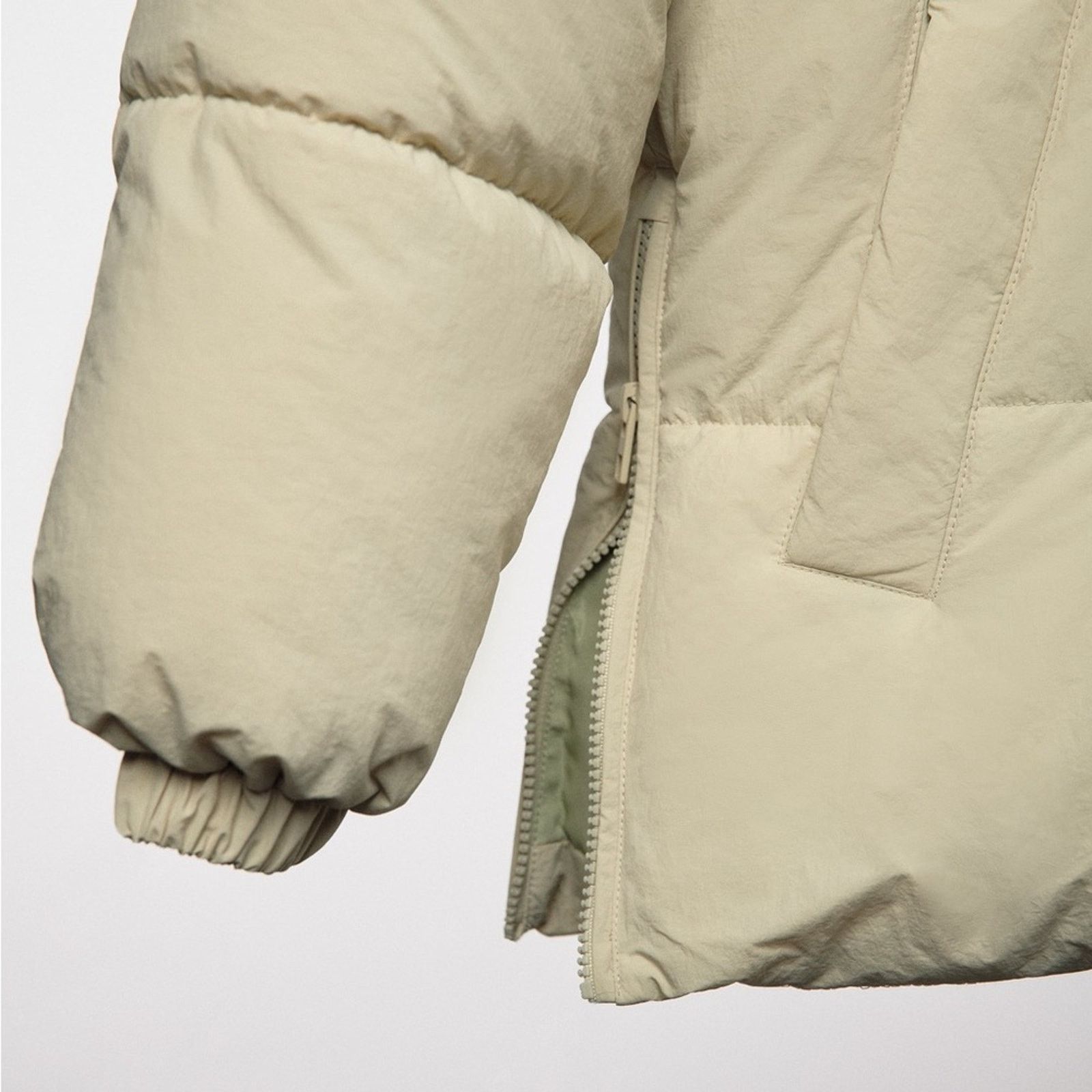Zara ZARA WATER REPELLENT PUFFER JACKET OLIVE GREEN Size XXL / US 16-18 / IT 52-54 - 6 Thumbnail