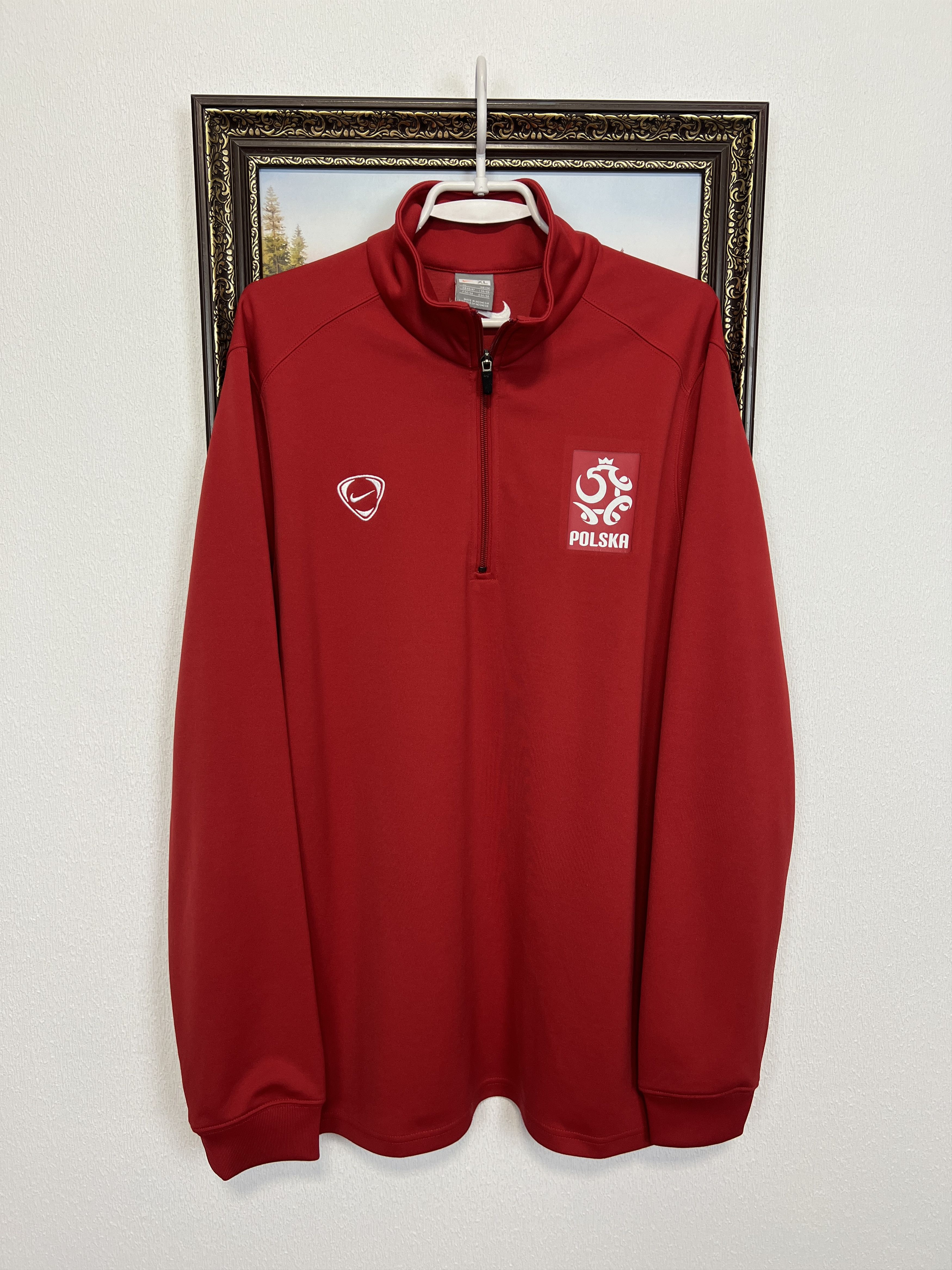Nike Vintage Poland Football Jacket Soccer Track Top National Size US XL / EU 56 / 4 - 1 Thumbnail