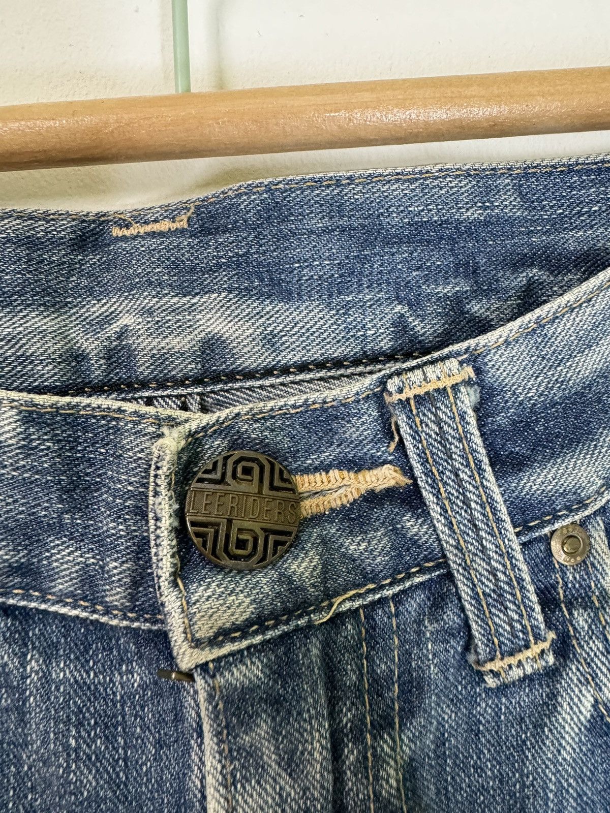 If Six Was Nine × Lee × Vintage Flare Lee Raider Muddy Acid Wash Boot Cut Style Denim Size US 29 - 10 Thumbnail
