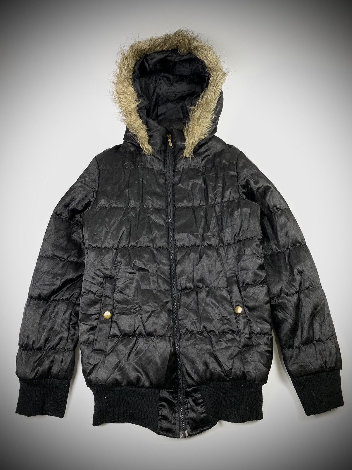 If Six Was Nine faux fur rabbit jacket blue strive ifsixwasnine lgb style Size US M / EU 48-50 / 2 - 2 Thumbnail