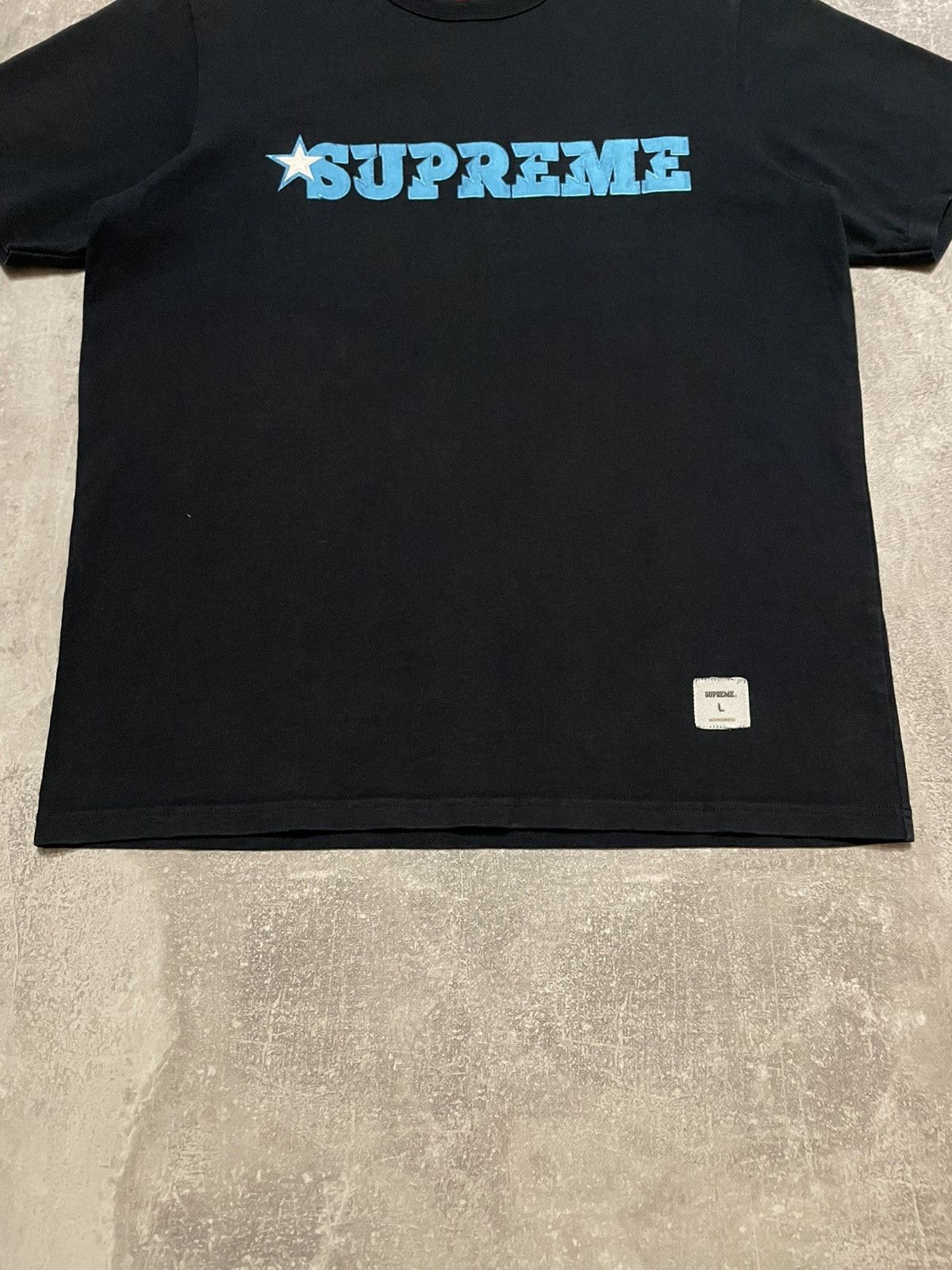 Hypebeast × Supreme Supreme Embroidered Star Logo Heavy T-Shirt Size US L / EU 52-54 / 3 - 3 Thumbnail