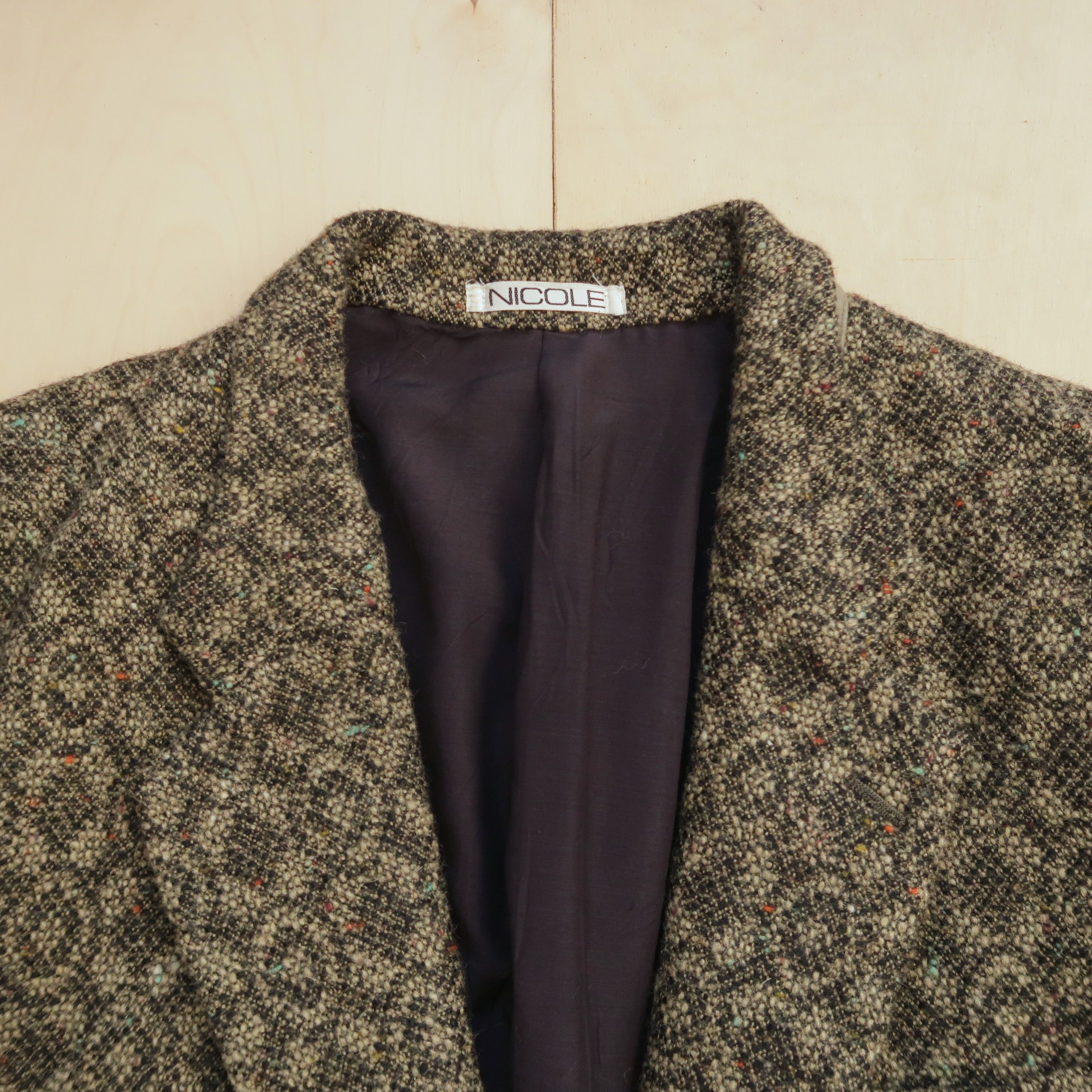 Japanese Brand VTG Nicole Monsieur Monogram Pattern Blazer Jacket Size US L / EU 52-54 / 3 - 3 Thumbnail