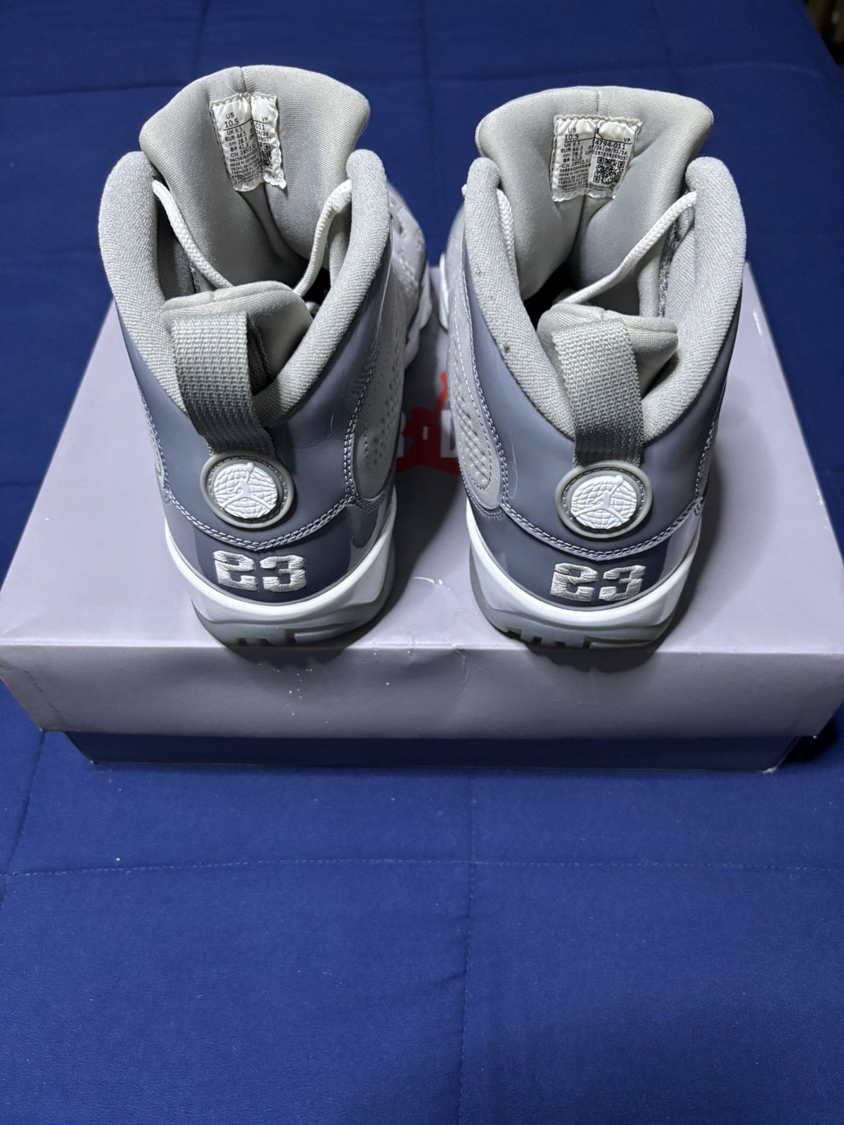 Jordan Brand Jordan 9 Retro Cool Grey 2025 Size 10.5 Size US 10.5 / EU 43-44 - 4 Thumbnail