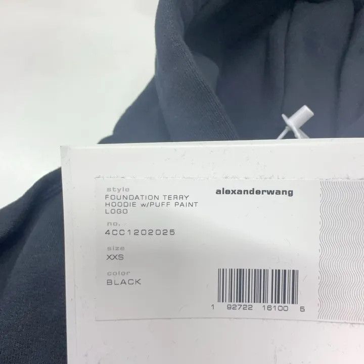 Alexander Wang Alexander Wang Black Logo Hoodie for Women - Size XXS / US 00 / IT 34 - 5 Thumbnail
