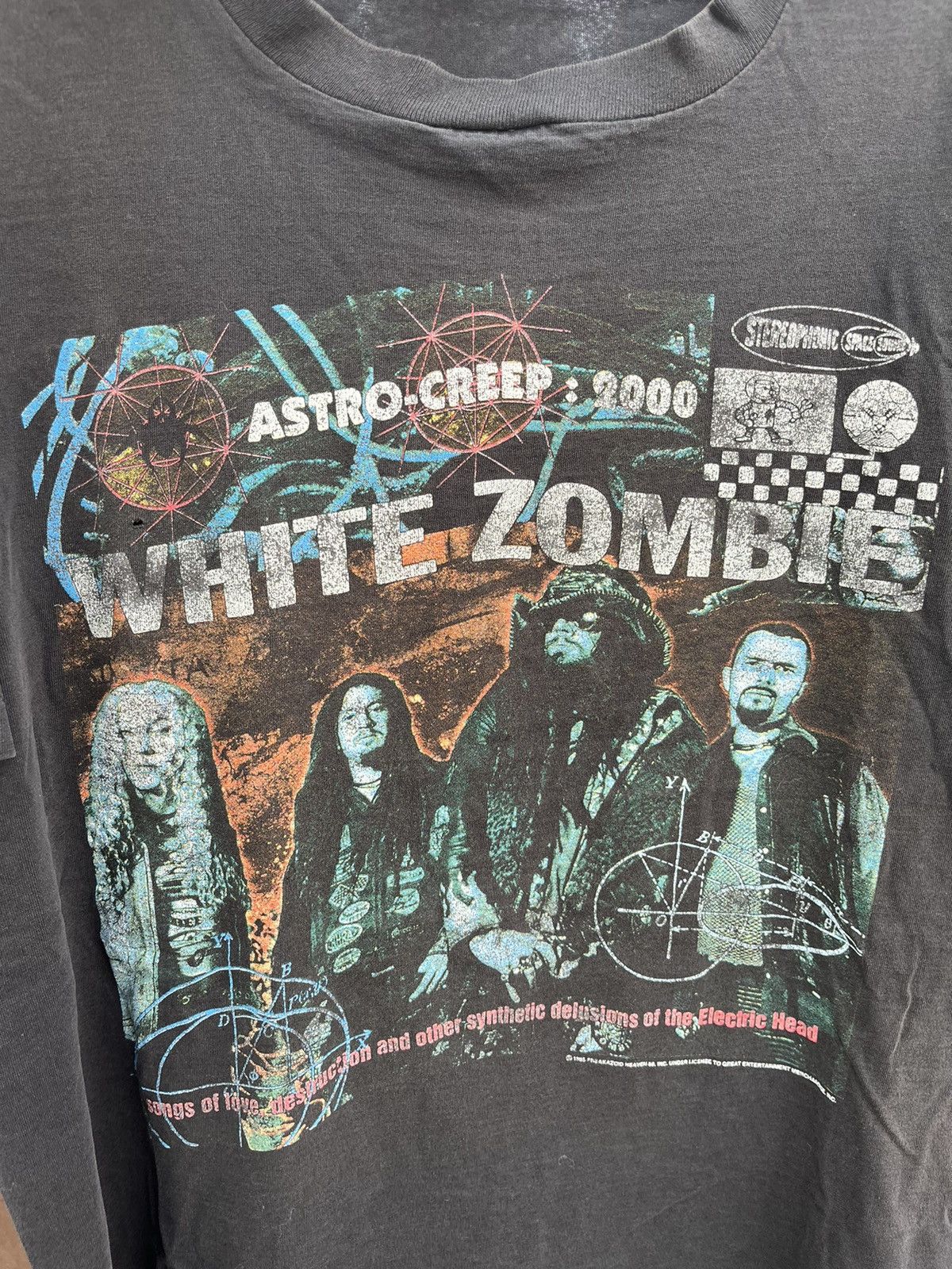 Vintage vintage 90s white zombie tee Size US XL / EU 56 / 4 - 2 Thumbnail