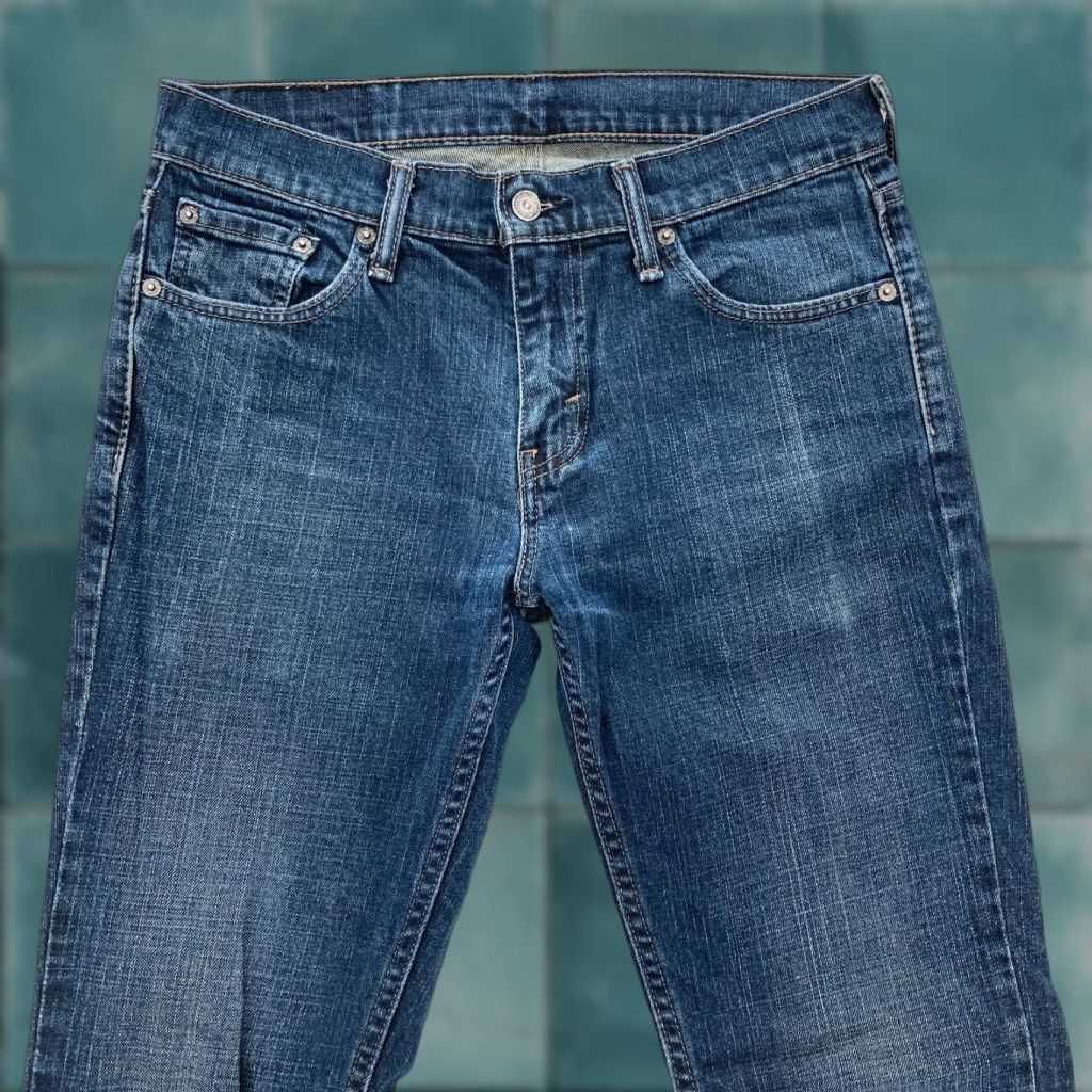 Levi's Levi's 511 Jeans Mens 30x32 Slim Fit Straight Leg Dark Blue Stretch Denim Grunge Jeans Size US 30 / EU 46 - 1 Thumbnail