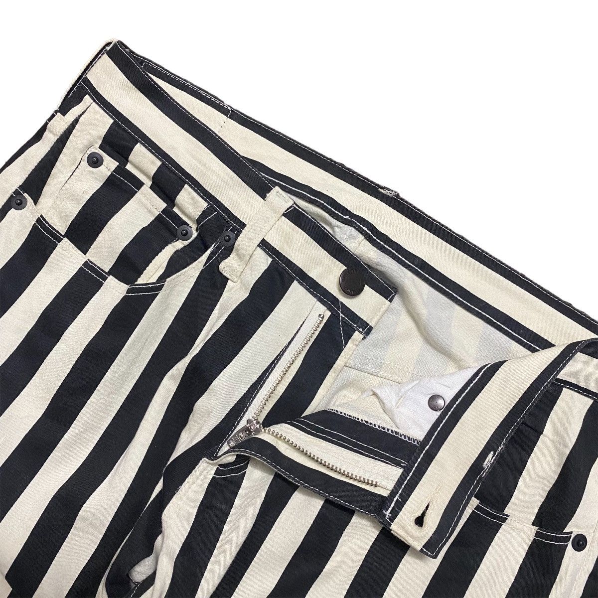 Japanese Brand × monkey time Monkey Time Stripes Skinny Pants Stretchable Size US 30 / EU 46 - 4 Thumbnail