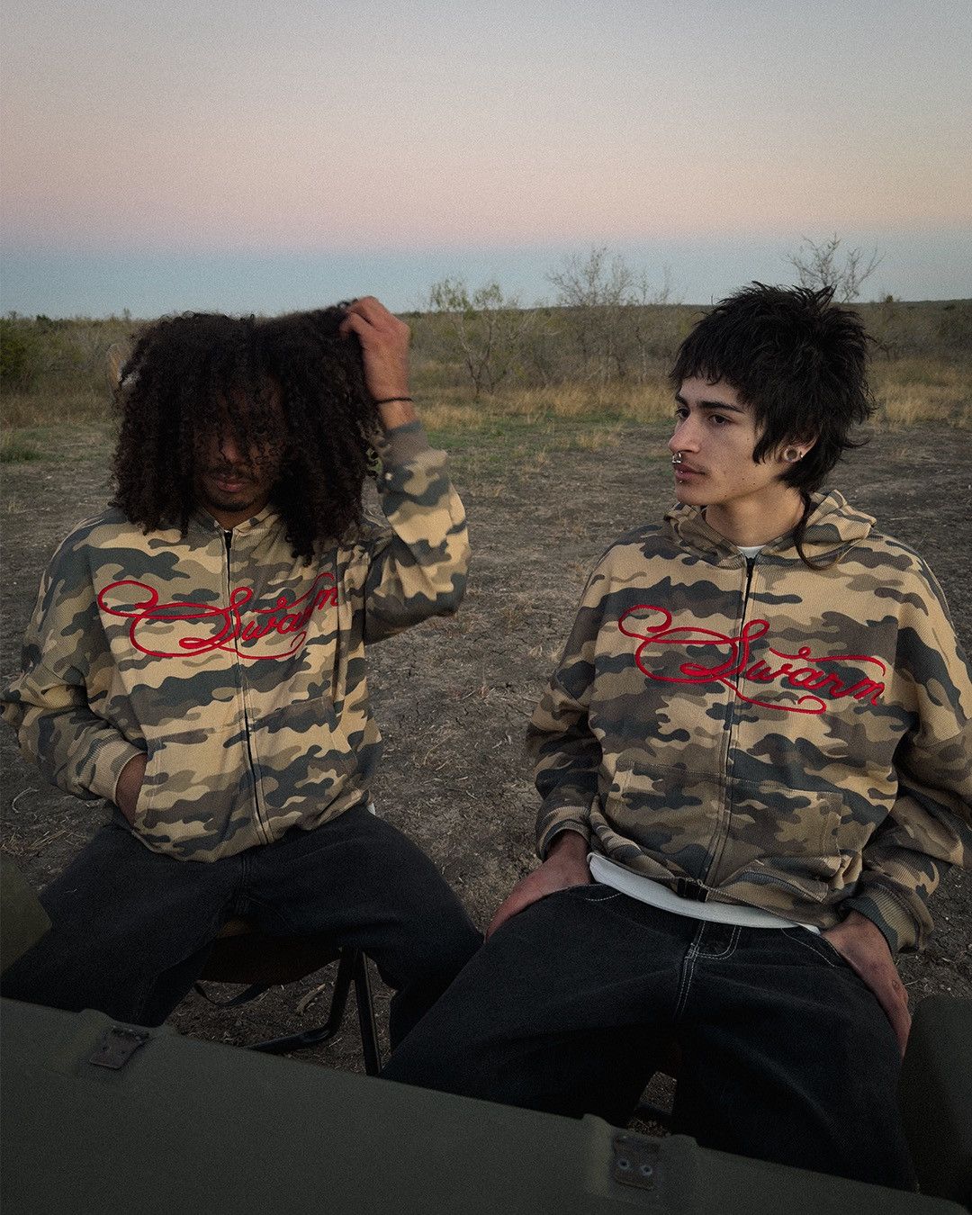 Other Swarm Desert Camo Waffle Knit Zip Size US L / EU 52-54 / 3 - 3 Thumbnail