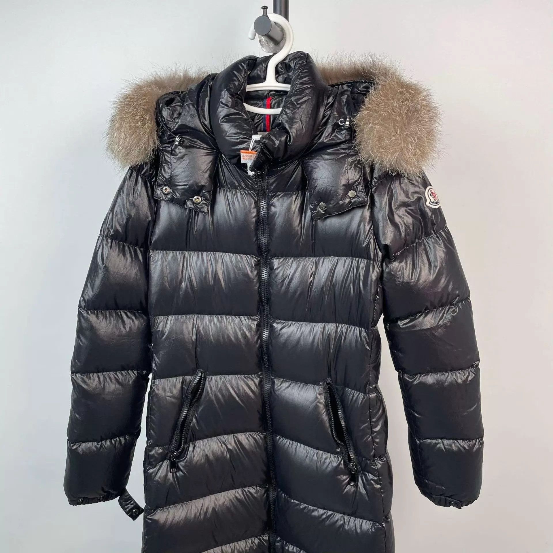 Moncler Moncler Long Down Coat Black Size 1 Size S / US 4 / IT 40 - 1 Thumbnail