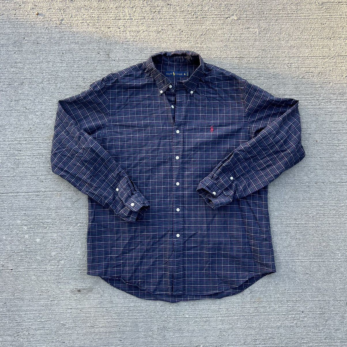 Polo Ralph Lauren × Ralph Lauren Polo Ralph Lauren Checkered Shirt Classic Fit Size Xl Size US XL / EU 56 / 4 - 1 Thumbnail