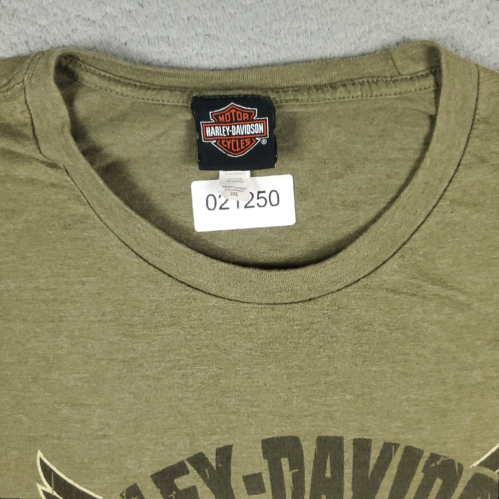 Harley Davidson Harley Davidson Shirt 3XL Beige Alligator Alley Fort Lauderdale Florida Logo Mens Short Sleeve Crew Neck Size US XXL / EU 58 / 5 - 3 Thumbnail