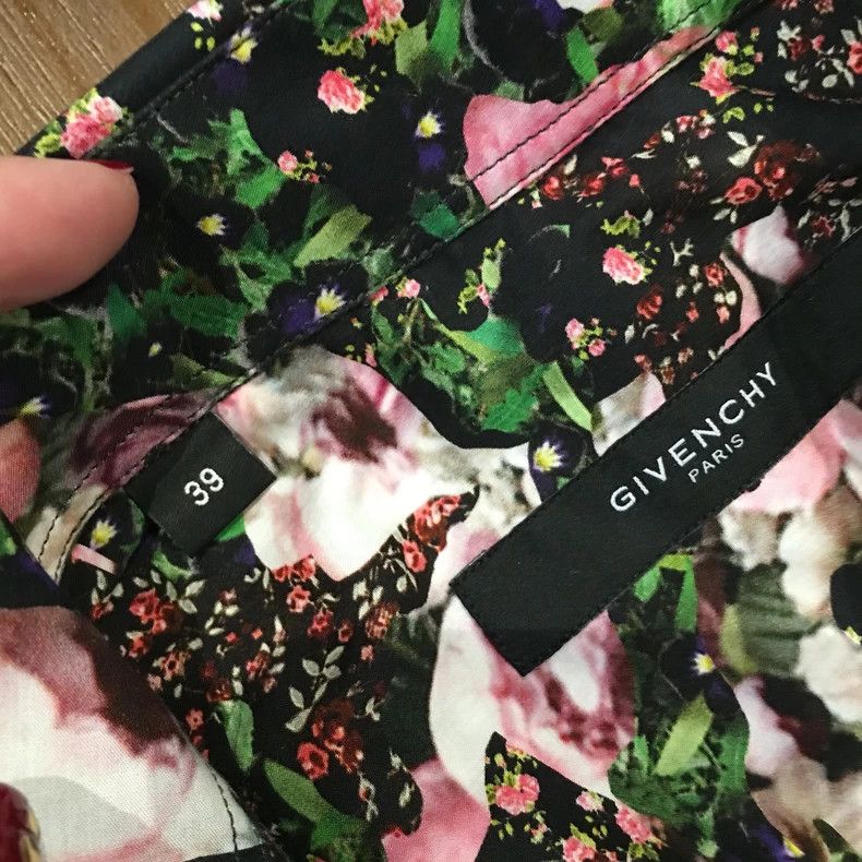 Givenchy Givenchy Flower Printed Patchwork Men's Shirt 2505-Nextarro Size US S / EU 44-46 / 1 - 3 Thumbnail