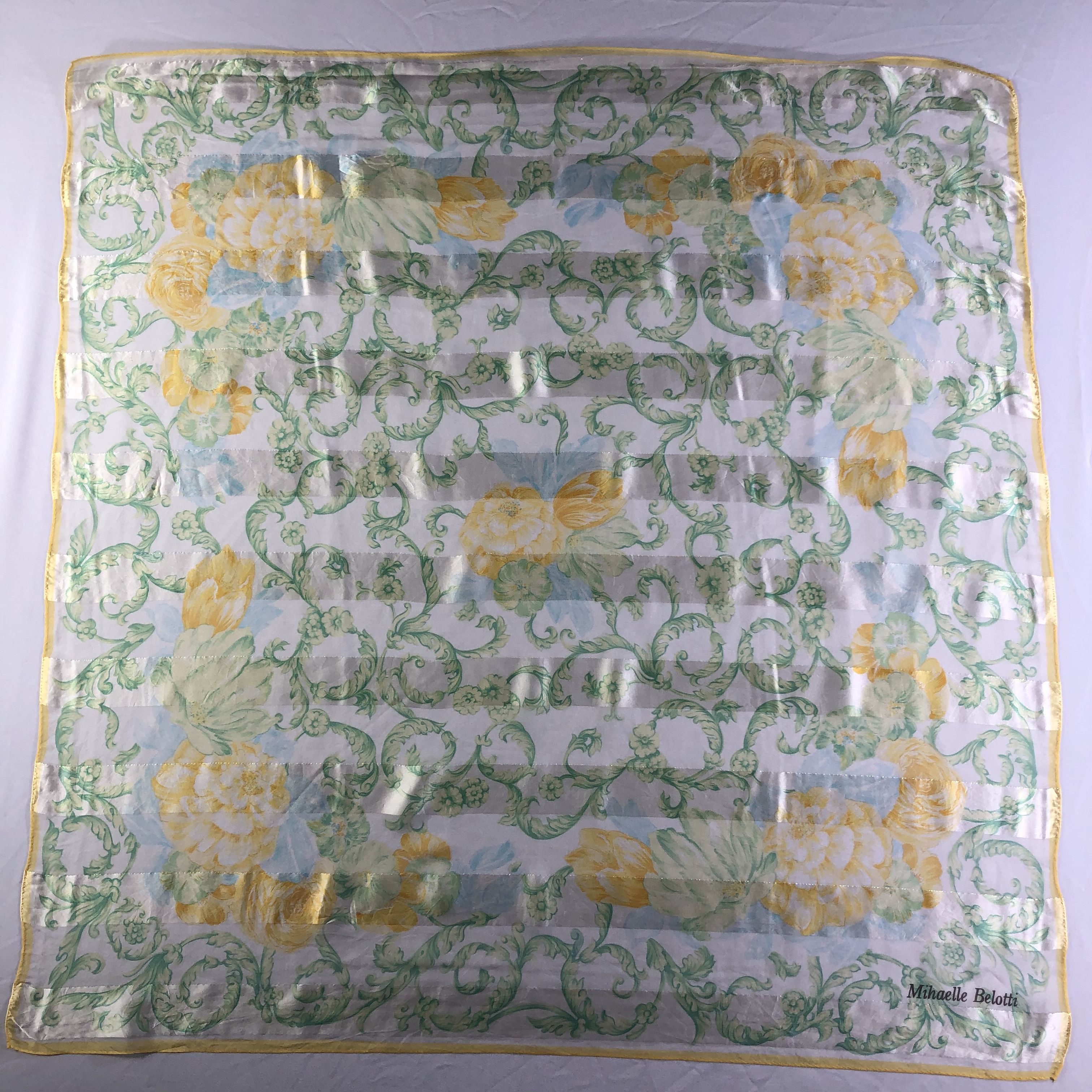 Vintage Vintage Mihaelle Belotti Silk Scarf Size ONE SIZE - 2 Thumbnail