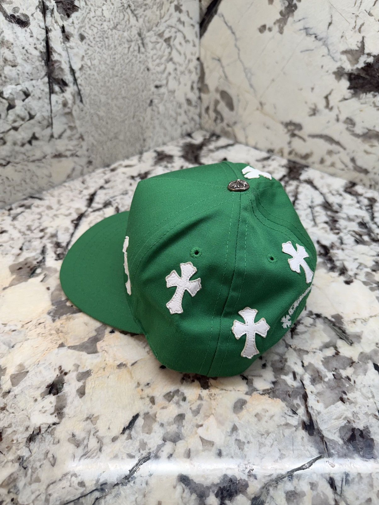 Chrome Hearts Chrome Hearts Cross Patch Hat Green White Baseball Cap Size ONE SIZE - 5 Thumbnail