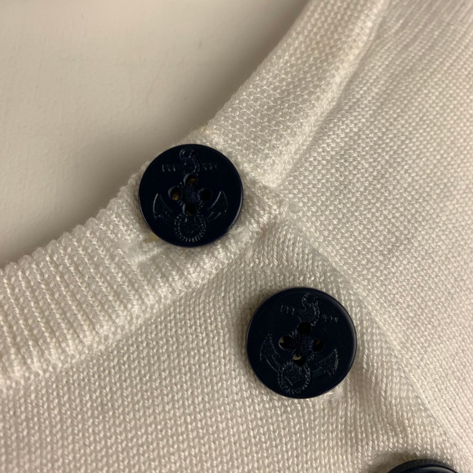 Ralph Lauren RALPH LAUREN Size M White Navy Stripe Boat Neck Casual Top Size M / US 6-8 / IT 42-44 - 2 Thumbnail