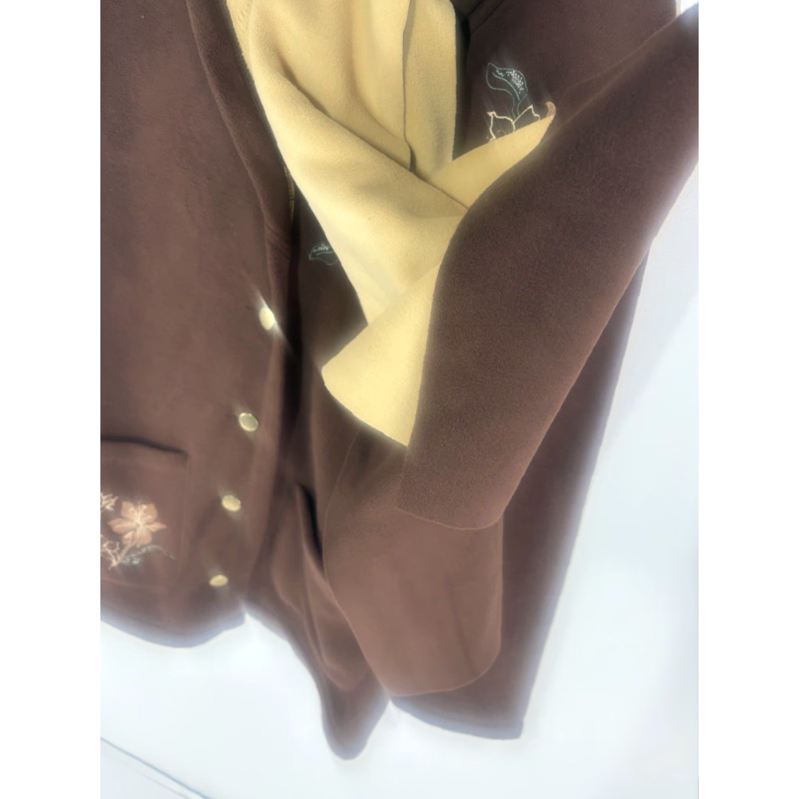 Blair Blair Fleece Jacket Women's Long Sleeve Regular M Brown Size M / US 6-8 / IT 42-44 - 4 Thumbnail