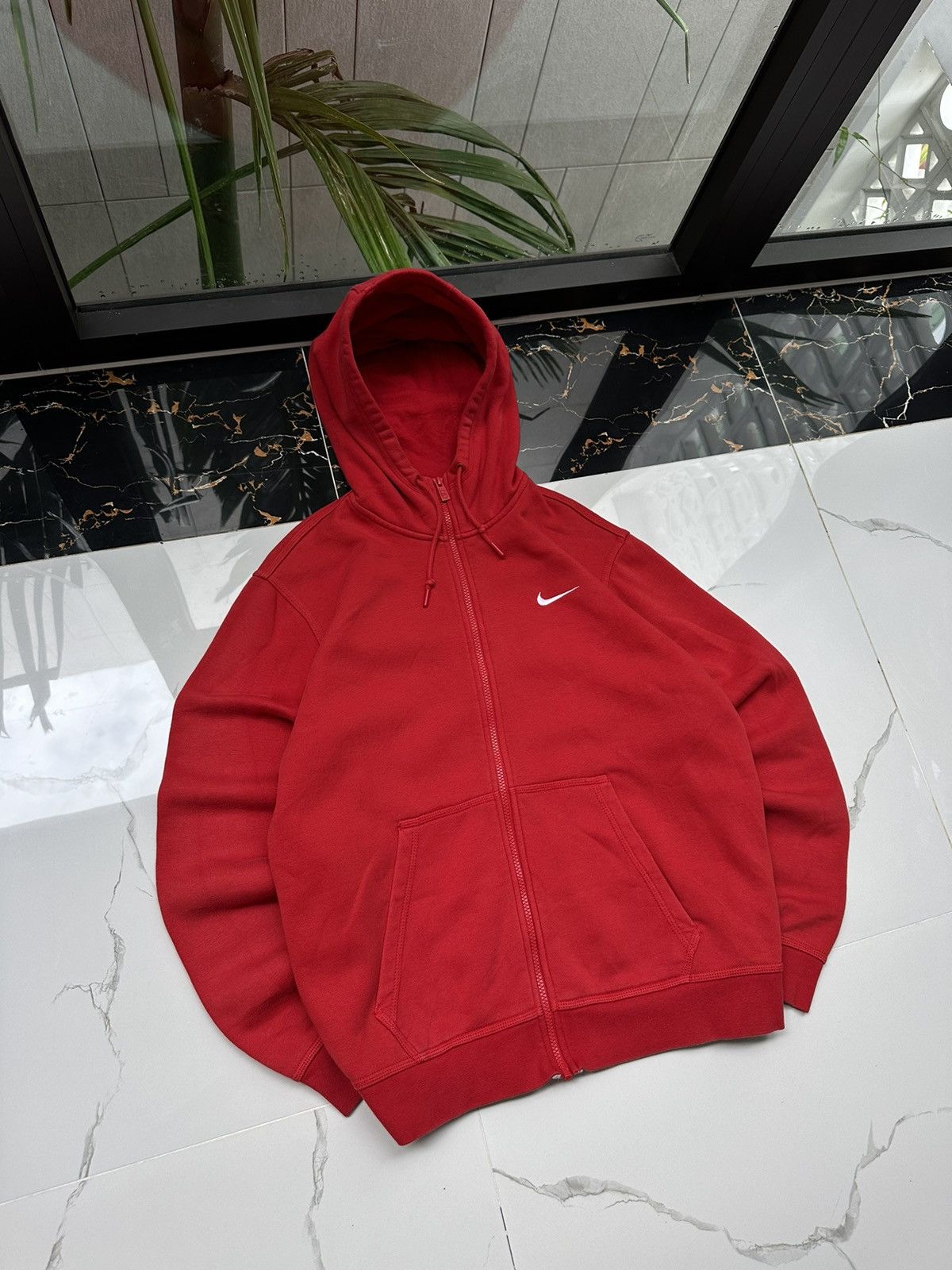 Nike × Vintage NIKE VINTAGE BASIC LOGO STREETWEAR ZIP HOODIE Size US XL / EU 56 / 4 - 1 Thumbnail