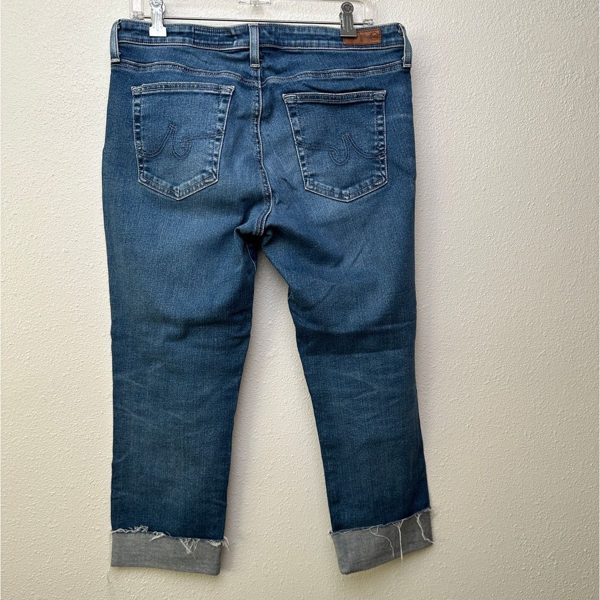 AG Adriano Goldschmied AG The Prima cigarette leg jeans med wash raw cuffed hem 32R Size 32" / US 10 / IT 46 - 5 Thumbnail