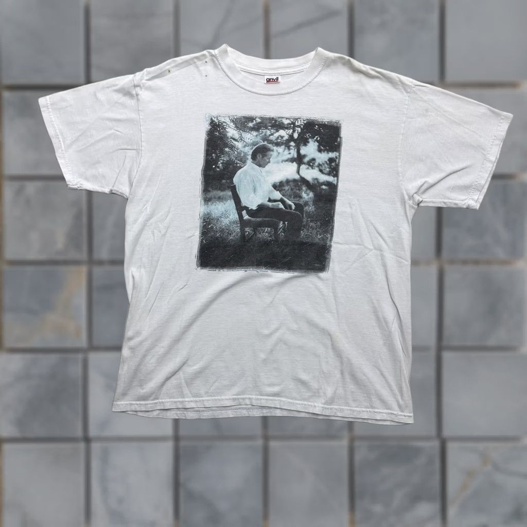 Anvil VINTAGE Don Henley Shirt Mens XL White Inside Job 2000 Tour Anvil Graphic Tee Size US XL / EU 56 / 4 - 1 Thumbnail