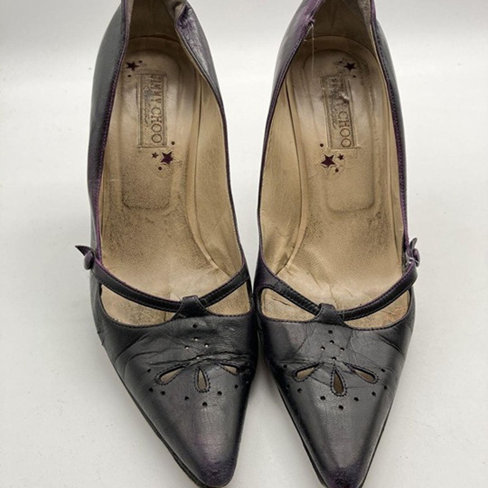 Jimmy Choo Jimmy Choo Leather Pumps Women's Size US9, IT39.5 Size US 9 / IT 39 - 3 Thumbnail