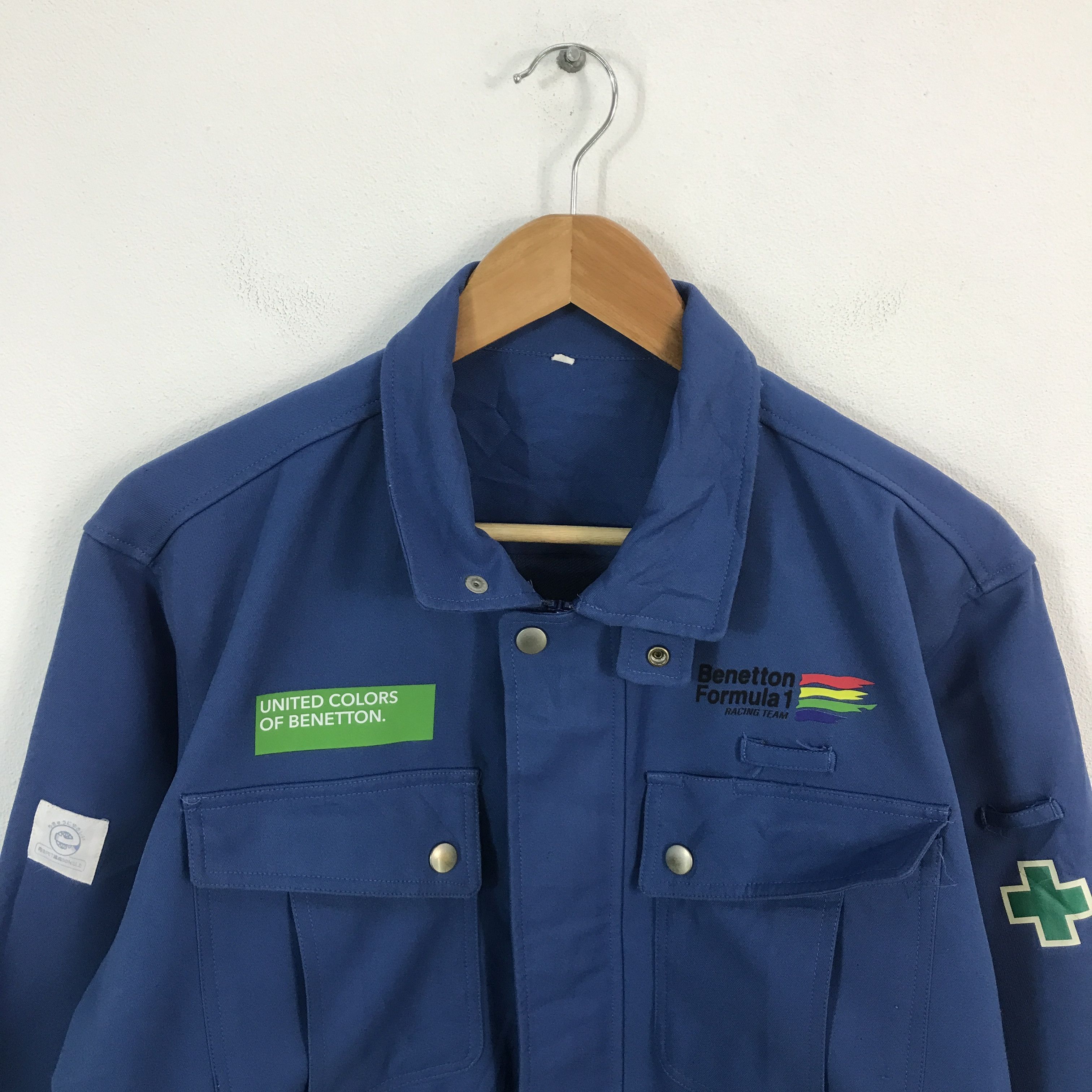 Japanese Brand × United Colors Of Benetton Vtg benetton formula 1 racing works jacket Size US M / EU 48-50 / 2 - 2 Thumbnail