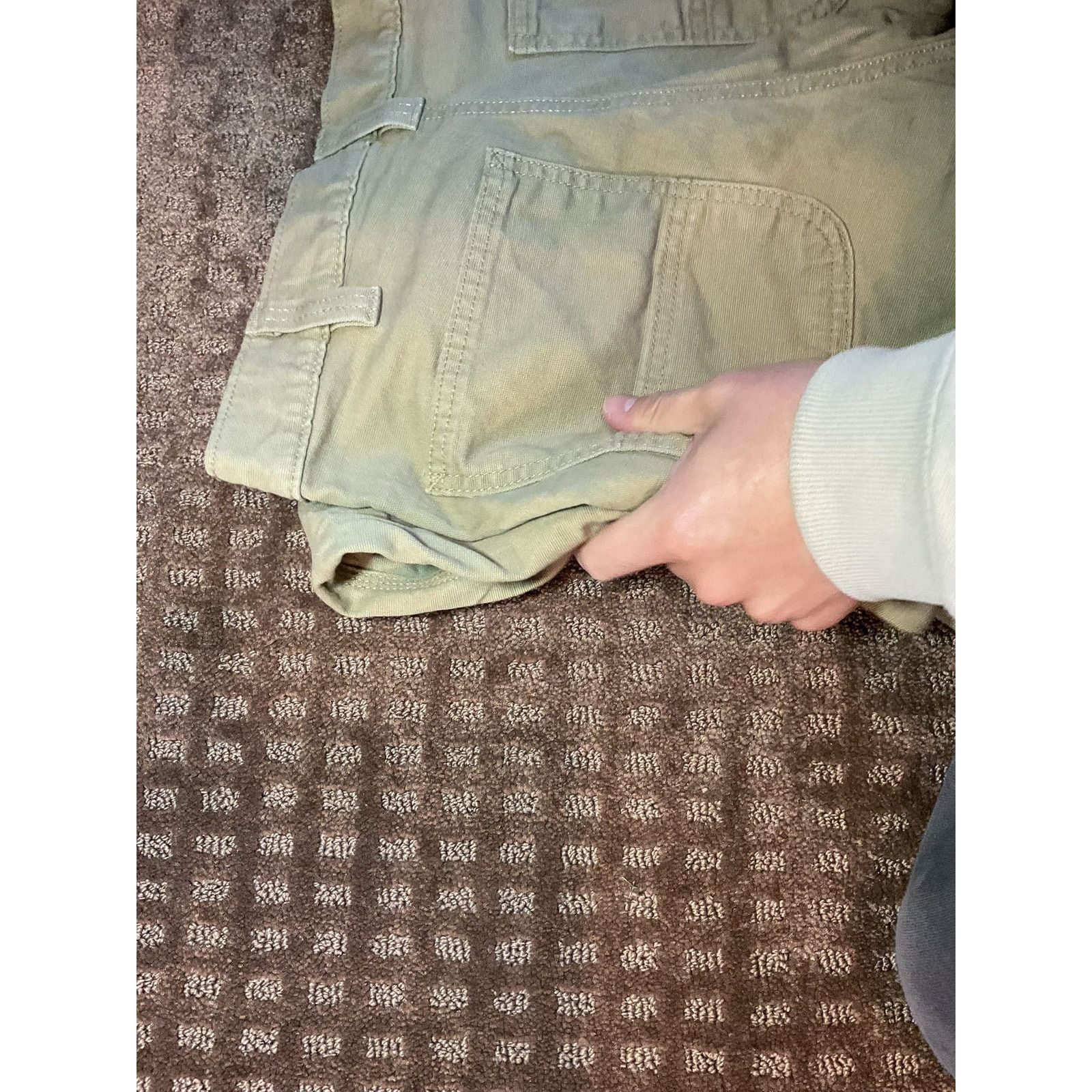 Carhartt 👖 Carhartt Men Relaxed Fit Khaki Cotton Canvas Pants 32x30 Size US 32 / EU 48 - 4 Thumbnail