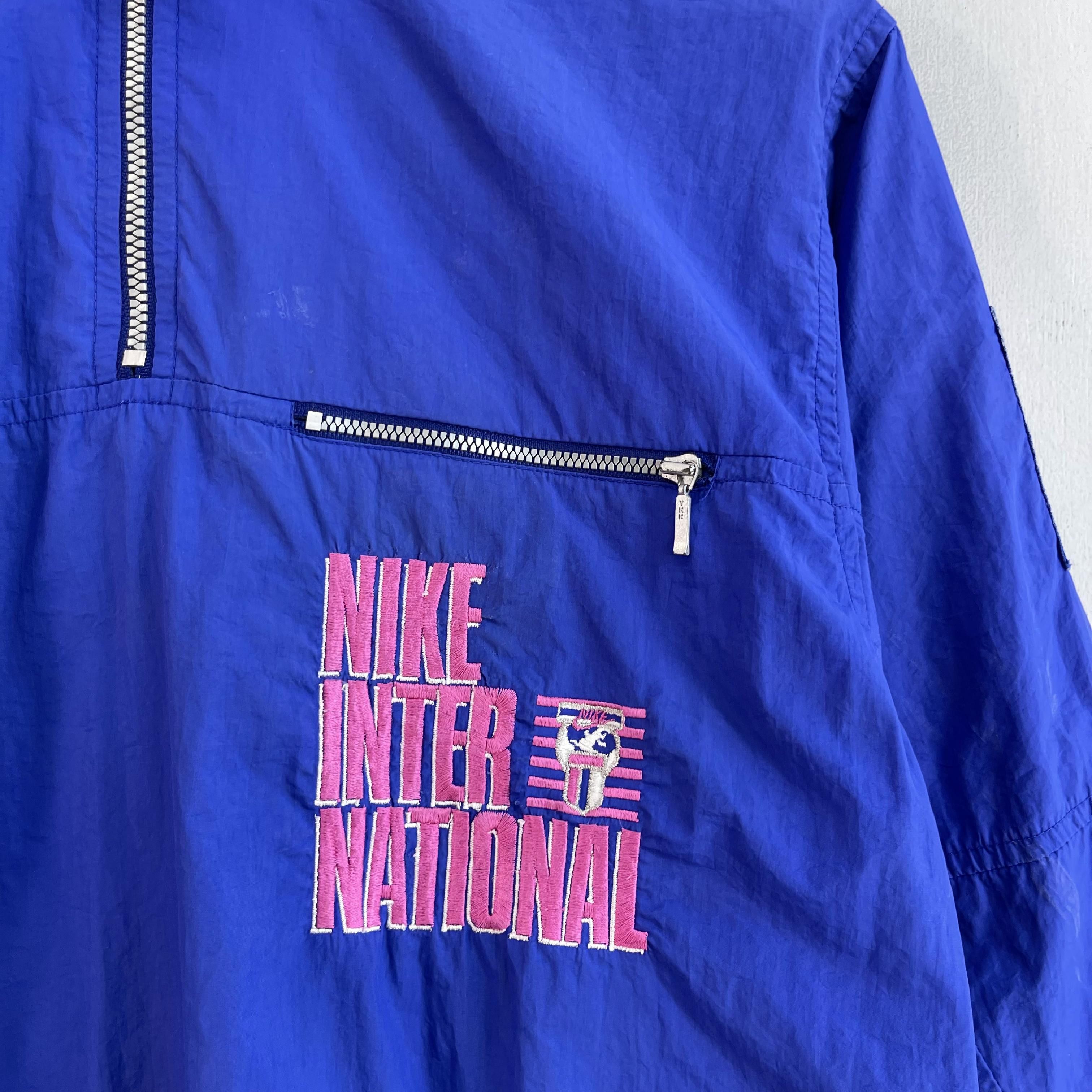 Nike × Vintage Vintage 90's NIKE International Half Zipper Pullover Jacket Size US S / EU 44-46 / 1 - 2 Thumbnail