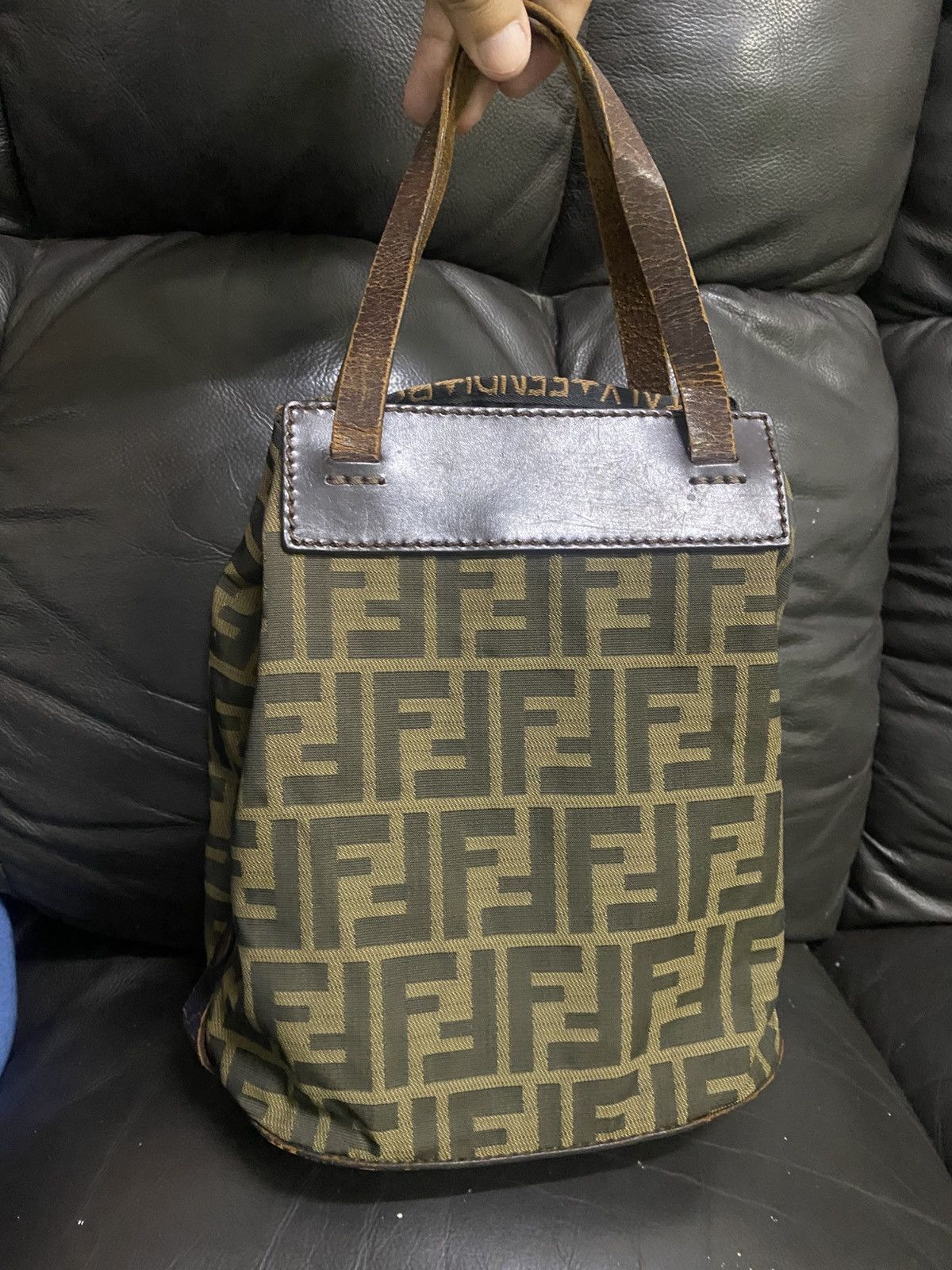 Fendi Authentic Vintage Fendi Zucca Monogram Mini Tote Bag Size ONE SIZE - 2 Thumbnail