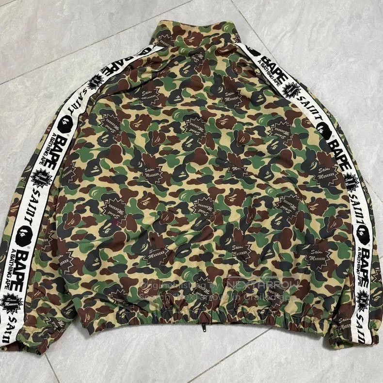 Bape SAINT Mxxxxxx x BAPE Camo Track Jacket. Size US M / EU 48-50 / 2 - 2 Thumbnail