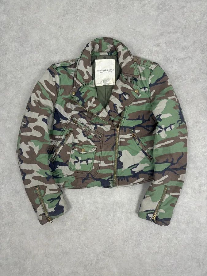 Polo Ralph Lauren Ralph Lauren Military Camo Perfecto Biker Jacket Size M / US 6-8 / IT 42-44 - 3 Thumbnail