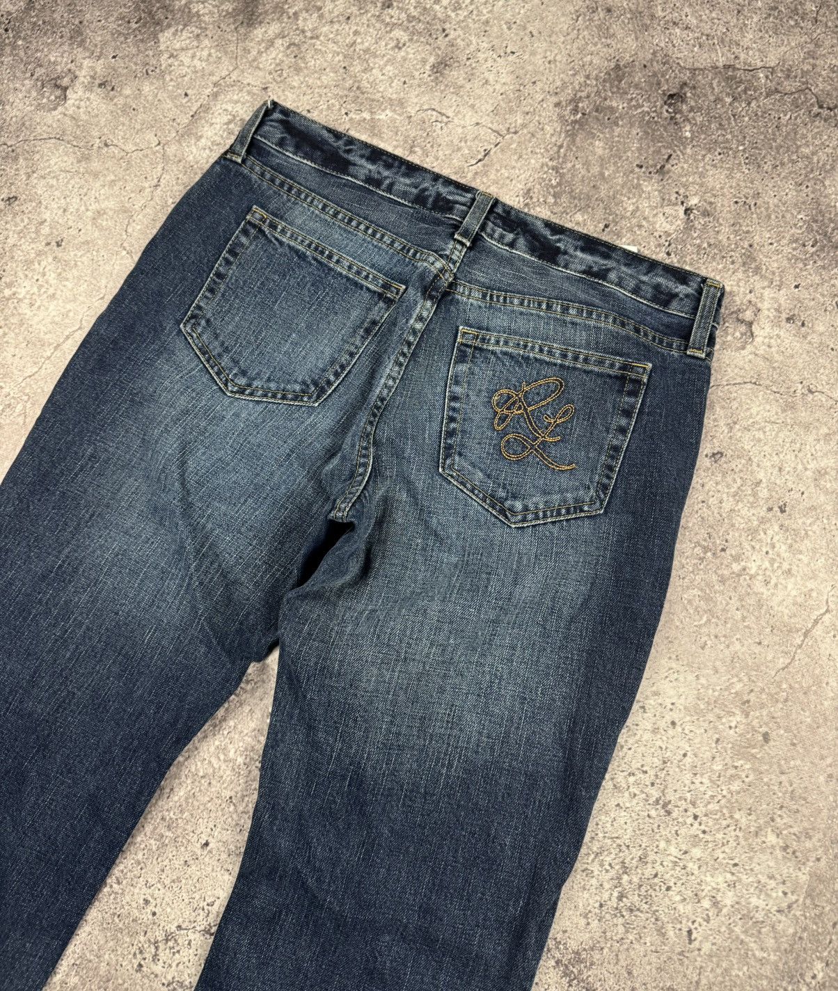 Polo Ralph Lauren VINTAGE Y2K FLARED BOOTCUT RL POLO JEANS EMBOIDER LOGO Size 27" / US 4 / IT 40 - 2 Thumbnail