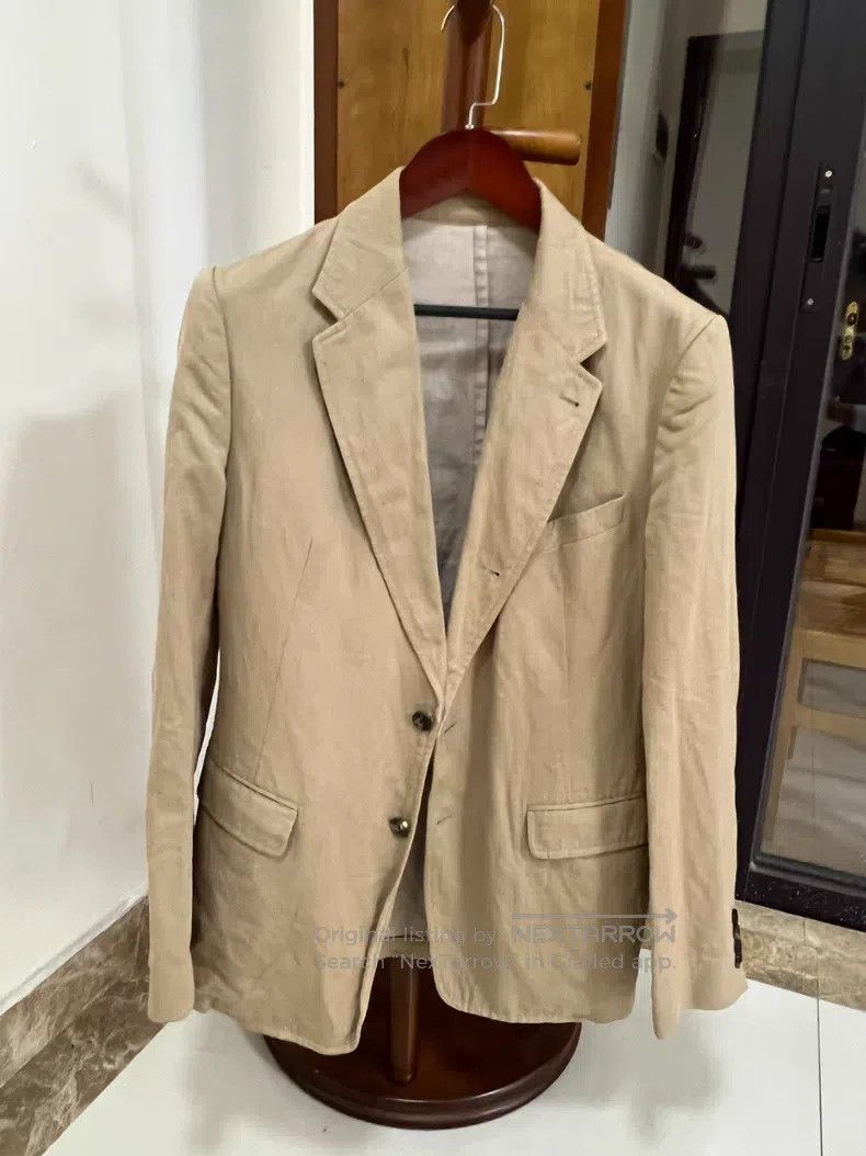 Dries Van Noten Dries Van Noten Beige Suit Jacket Size US M / EU 48-50 / 2 - 1 Thumbnail