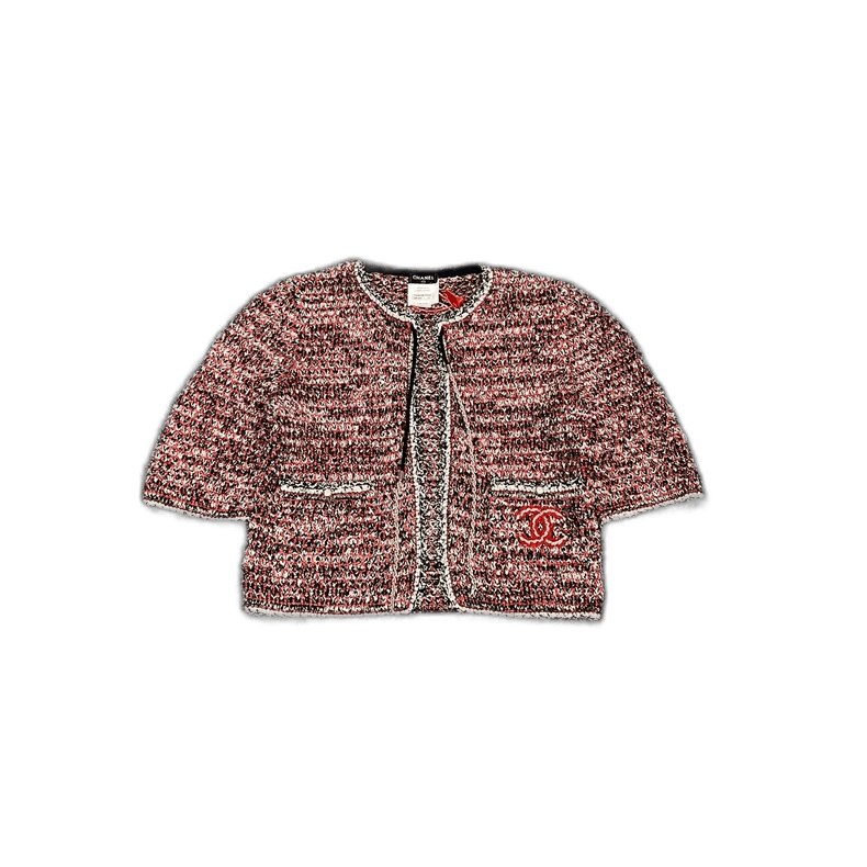Chanel Chanel Double C Woven Knit Cardigan Size XS / US 0-2 / IT 36-38 - 1 Thumbnail