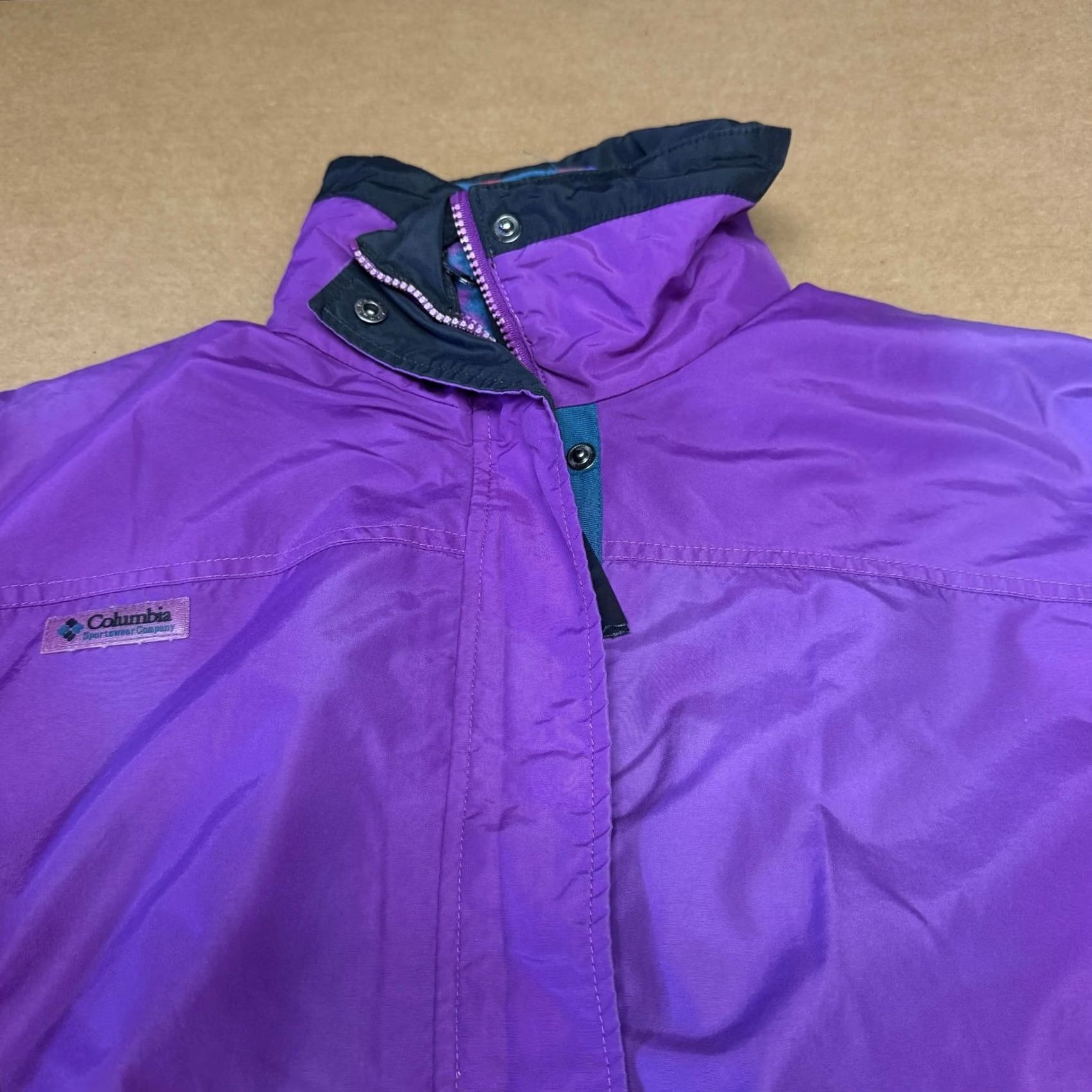 Vintage VINTAGE Columbia Bugaboo Jacket Mens XL 3-in-1 Ski Aztec Purple 90s Size US XL / EU 56 / 4 - 4 Thumbnail