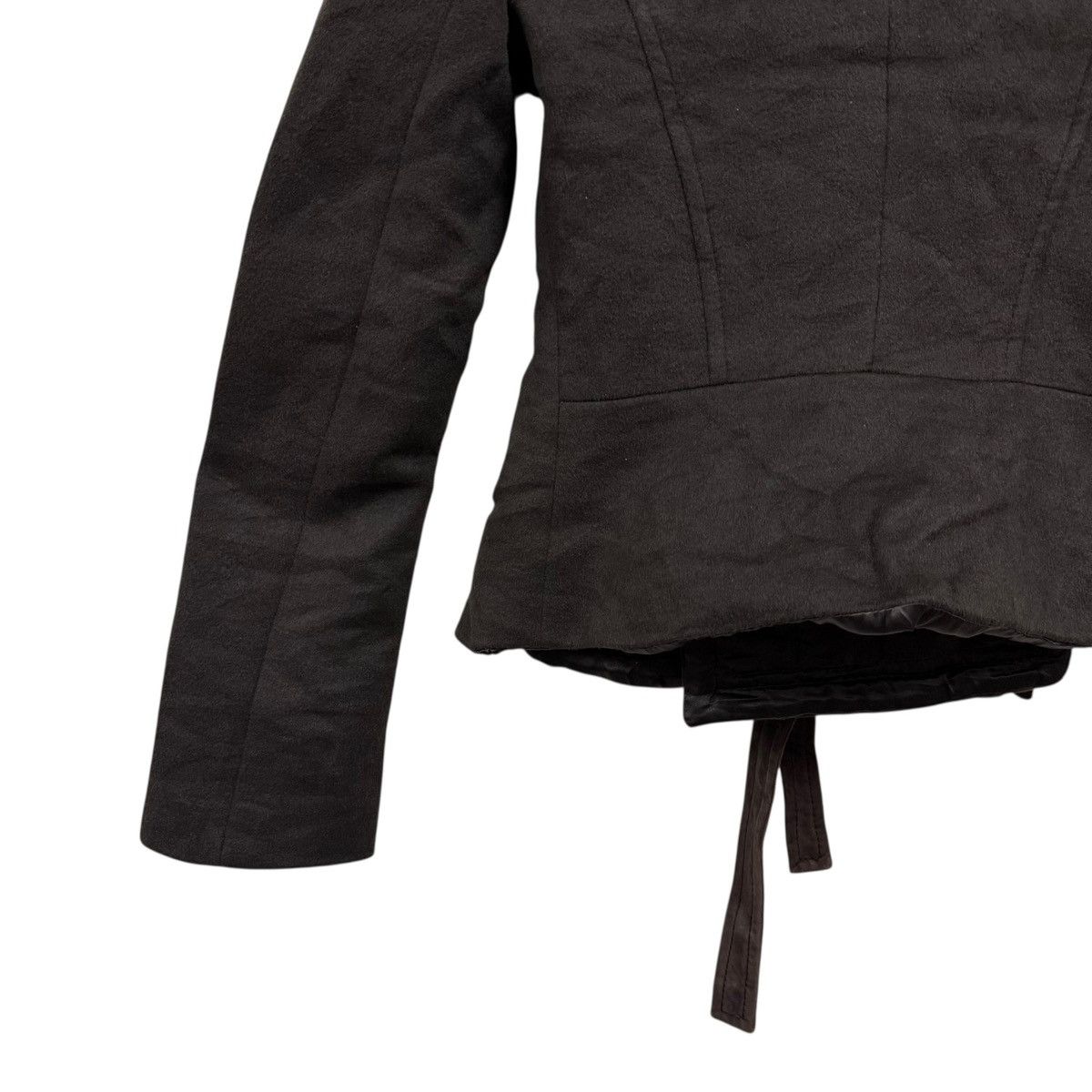 Brunello Cucinelli Tomaso Stefanelli Wrap Jacket Draped Collar Belted Size M / US 6-8 / IT 42-44 - 9 Thumbnail