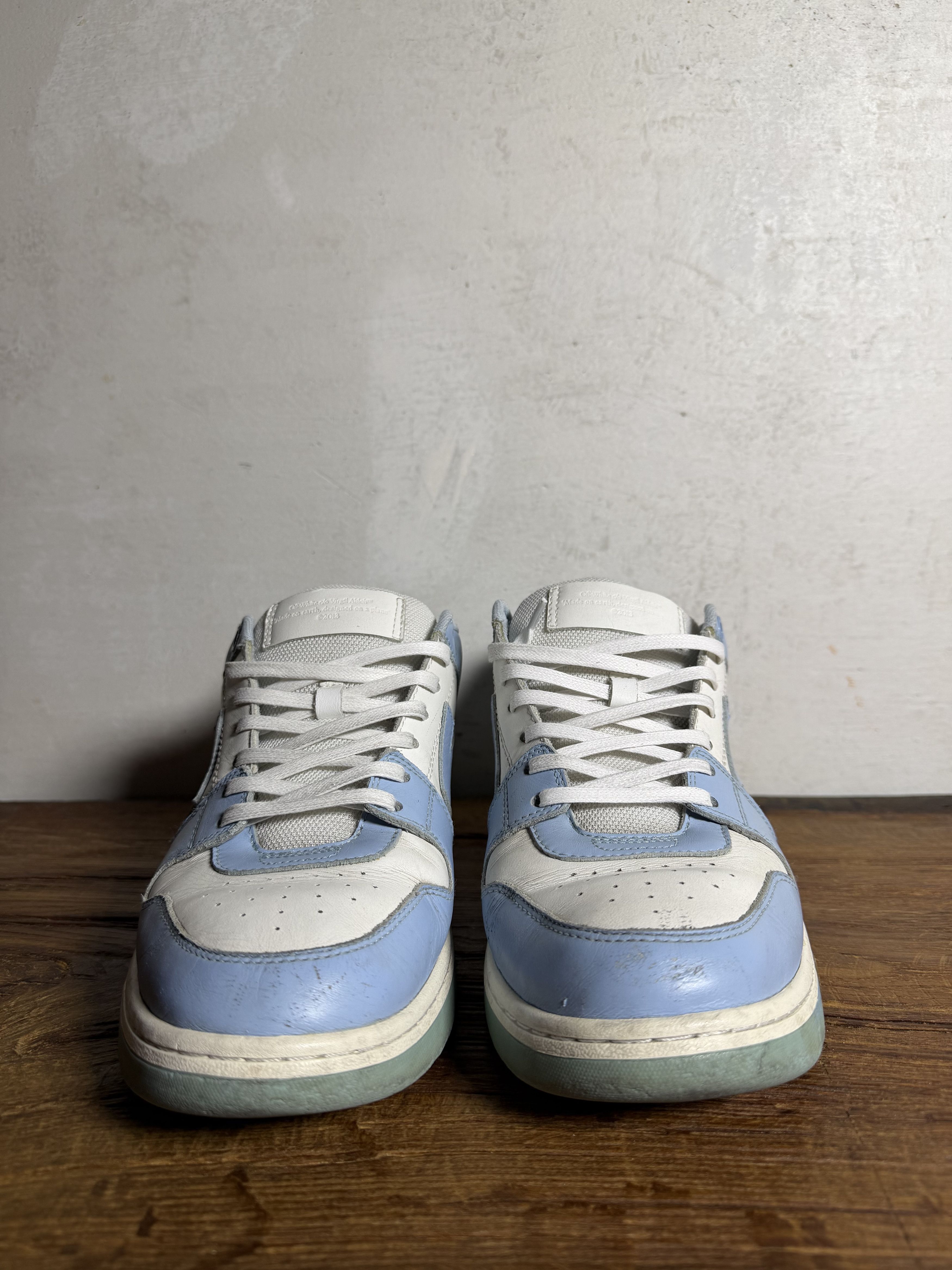 Off-White Off-White Out of Office White Blue Sneakers Size US 10 / EU 43 - 8 Thumbnail