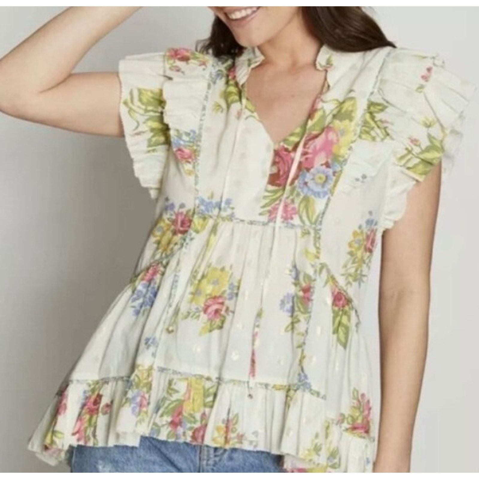 Anthropologie Love The Label Helena Cotton Neck XS A001984