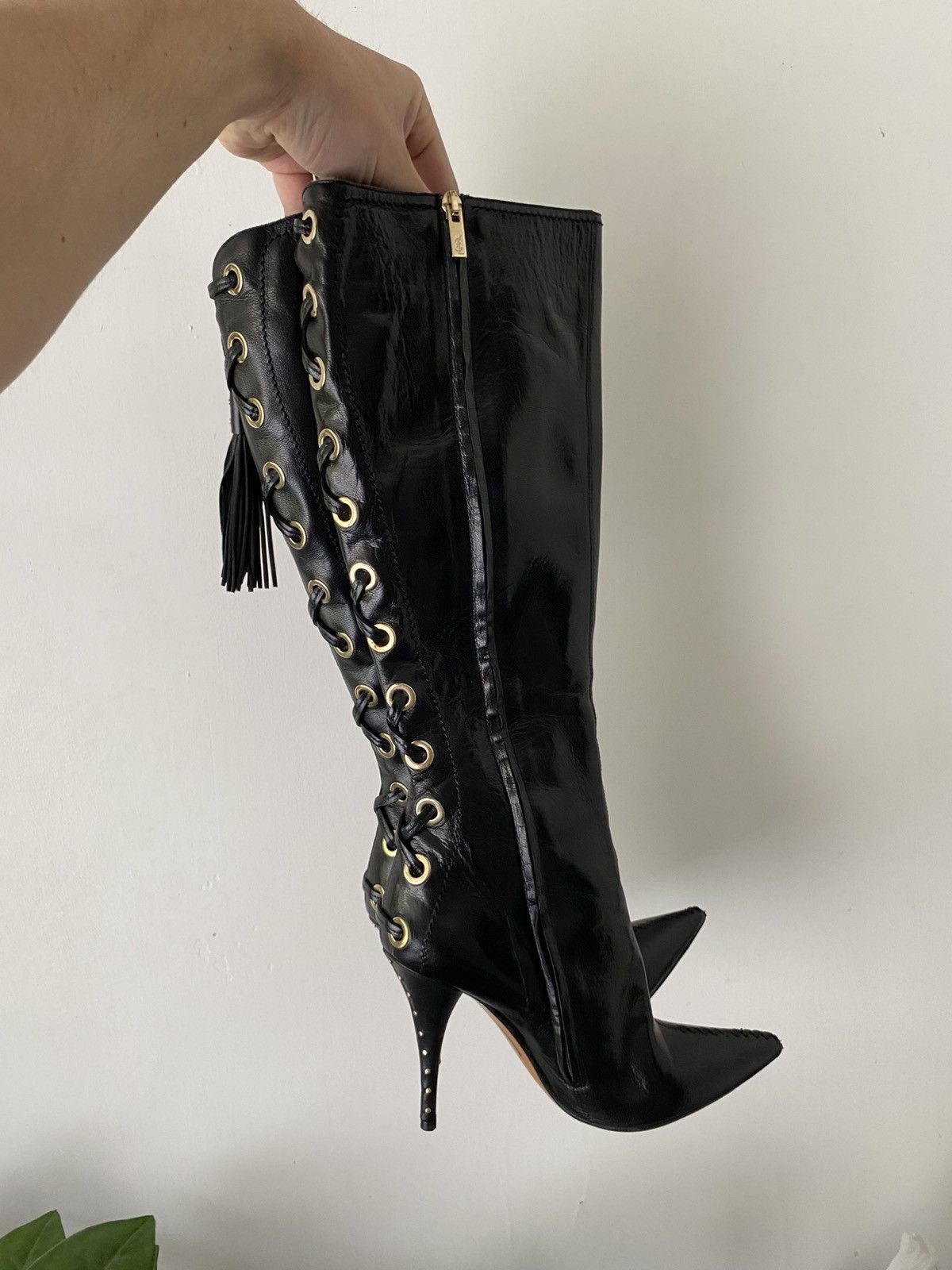 Yves Saint Laurent Yves Saint Laurent Vintage Avant Garde Hight Boots Size US 7 / IT 37 - 1 Thumbnail