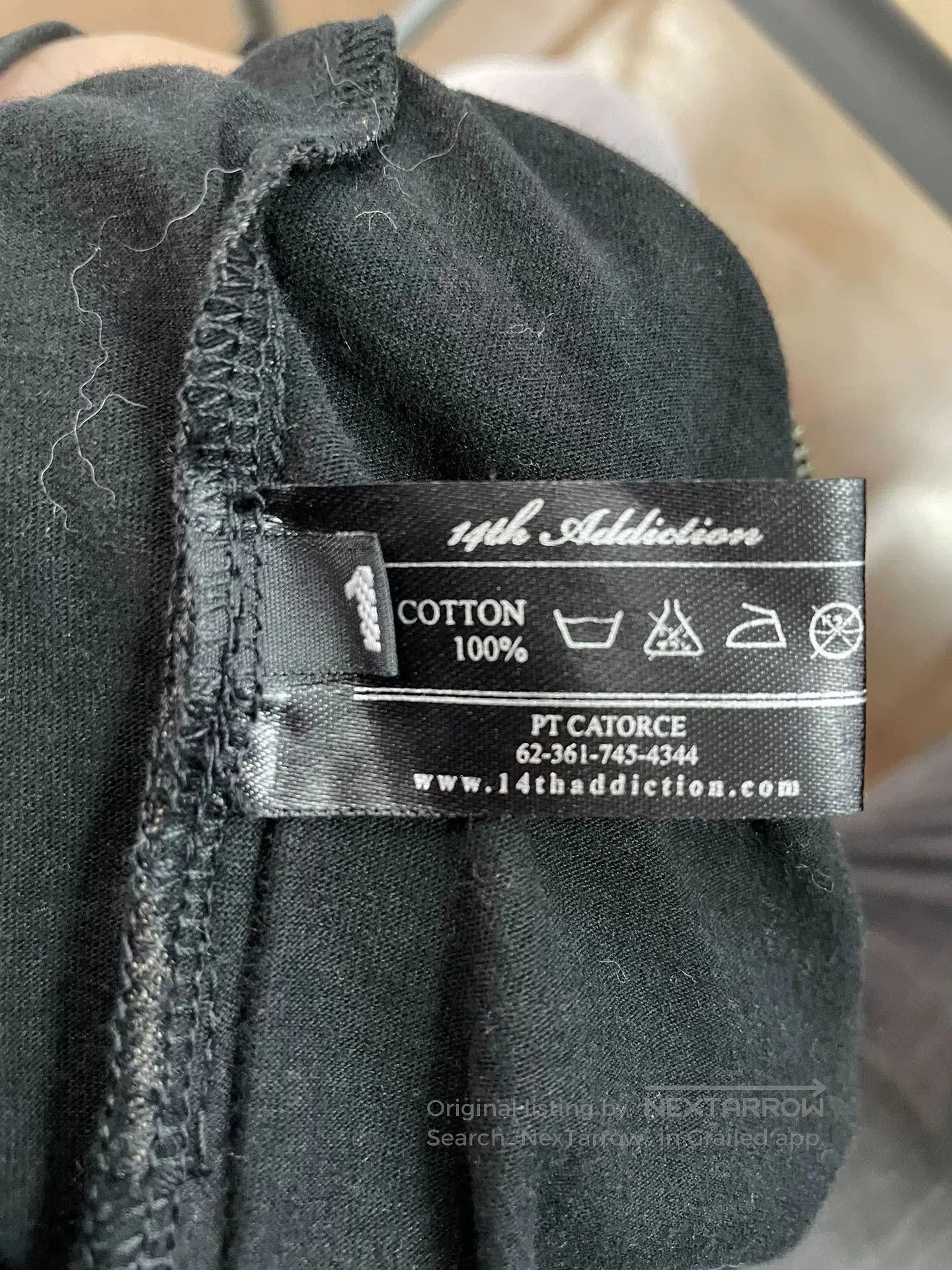 14th Addiction stylish black hooded jacket with unique design. Size US M / EU 48-50 / 2 - 3 Thumbnail