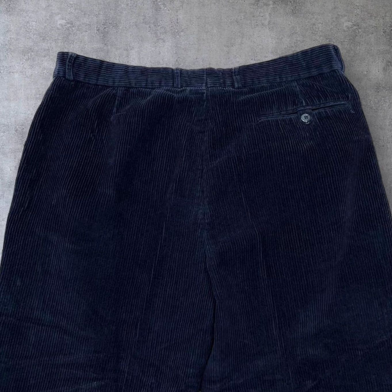 Vintage Mountain Pass Navy Blue Corduroy Trousers Men 38W Straight Leg Chino Jeans Corduroy 27in Inside Leg 37in Waist Navy Blue Mens Size US 38 / EU 54 - 6 Thumbnail